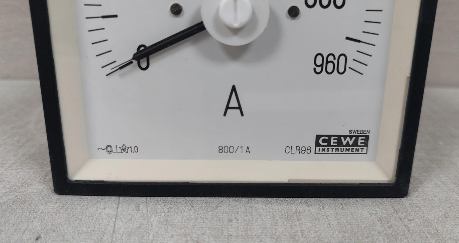 CEWE CLR96 CEWE INSTRUMENTS CLR96 A-METER 9460 0-960A,800/1A 60HZ 5