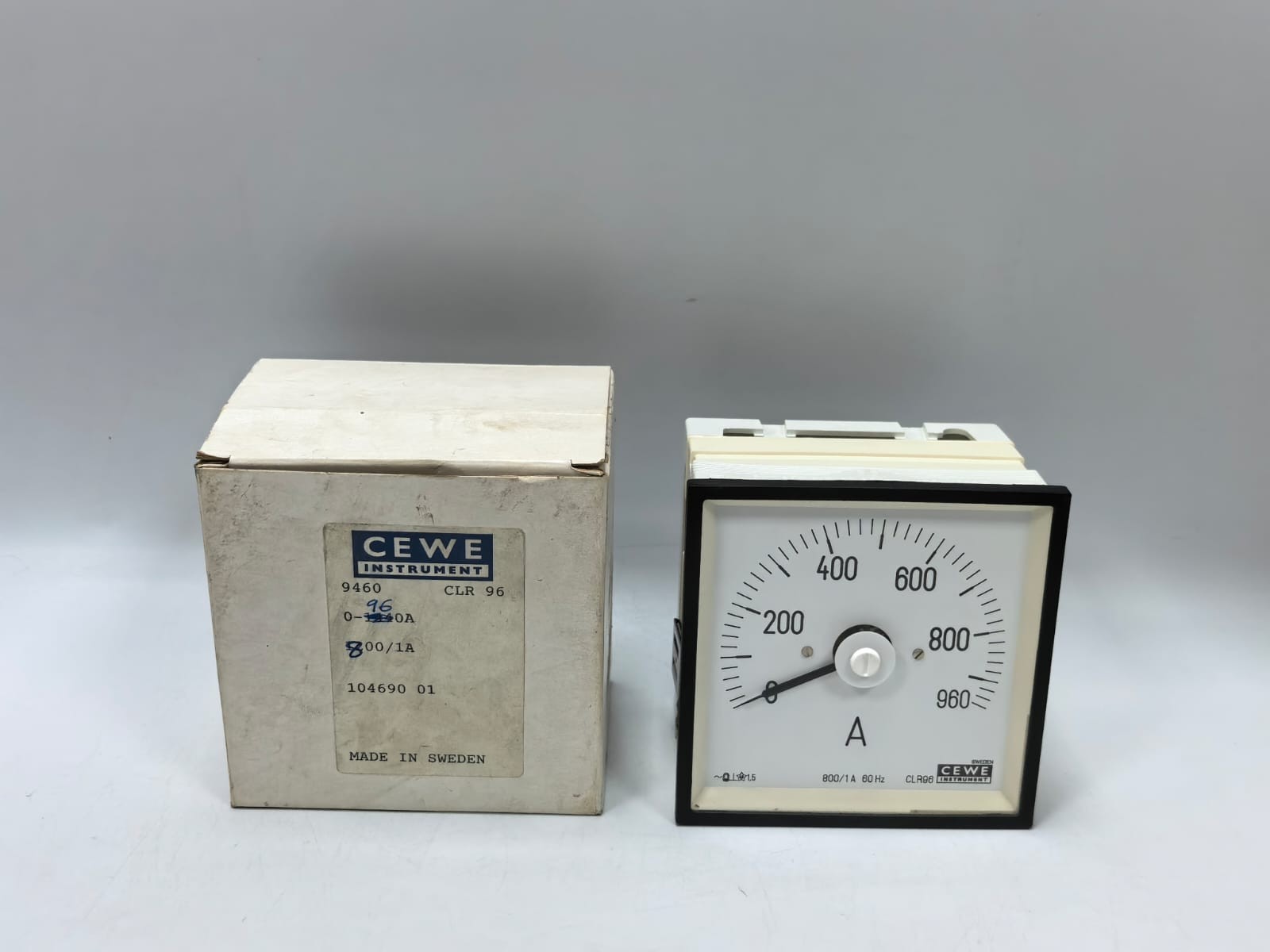 CEWE INSTRUMENTS CLR96 A-METER 9460 0-960A,800/1A 60HZ