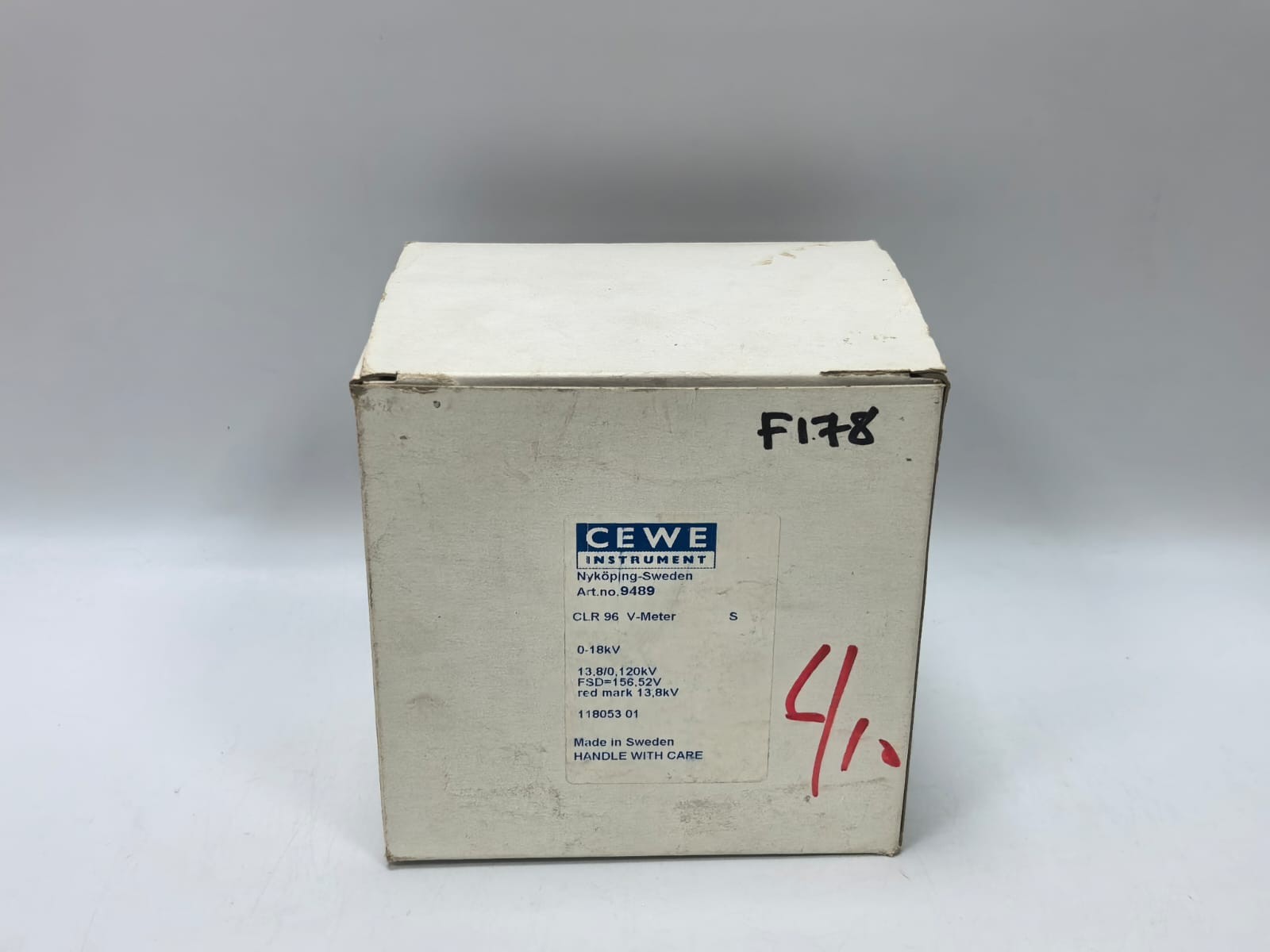 CEWE CLR96 CEWE INSTRUMENTS CLR96 VOLT ANALOG PANEL METER 9489 0-18KV 8