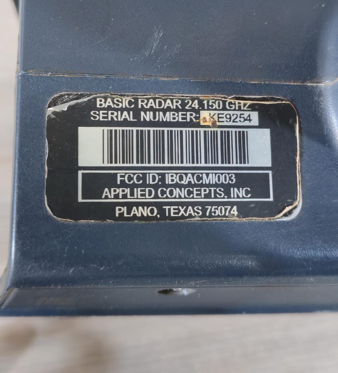 STALKER BASIC HANDHELD RADAR STALKER BASIC HANDHELD RADAR 24.150 GHz 9