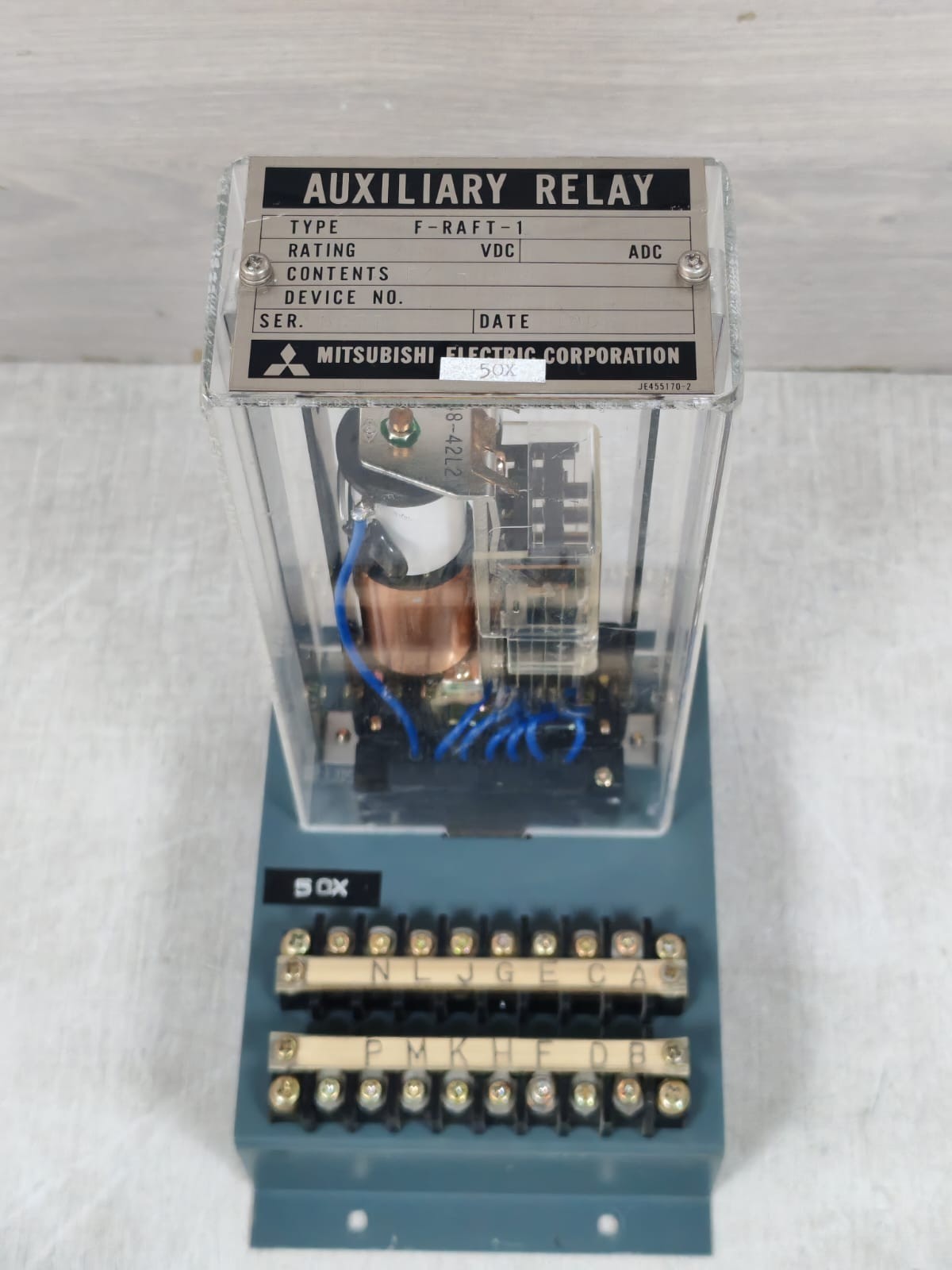 Mitsubishi Electric F-RAFT-1C / F48-42L2 MITSUBISHI ELECTRIC F-RAFT-1C / F48-42L2 AUXILIARY RELAY 48VDC 9