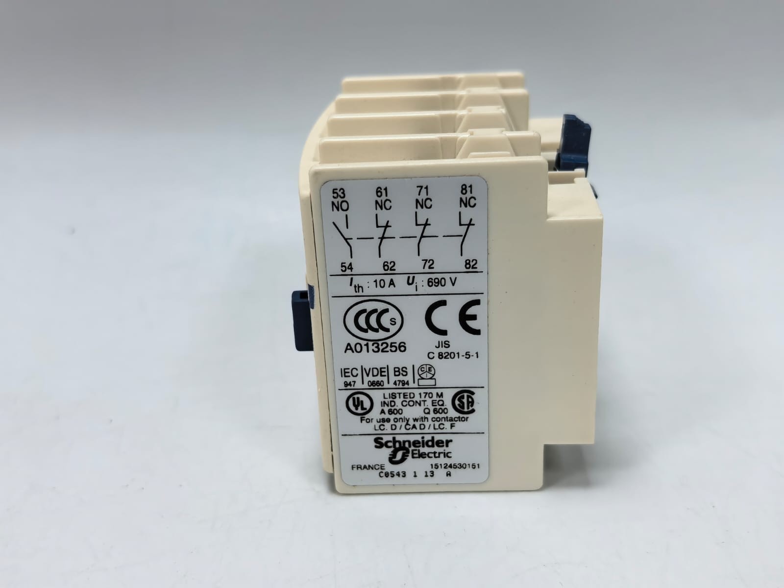 Schneider Electric LADN13 TELEMECANIQUE LADN13 CONTACT BLOCK 4
