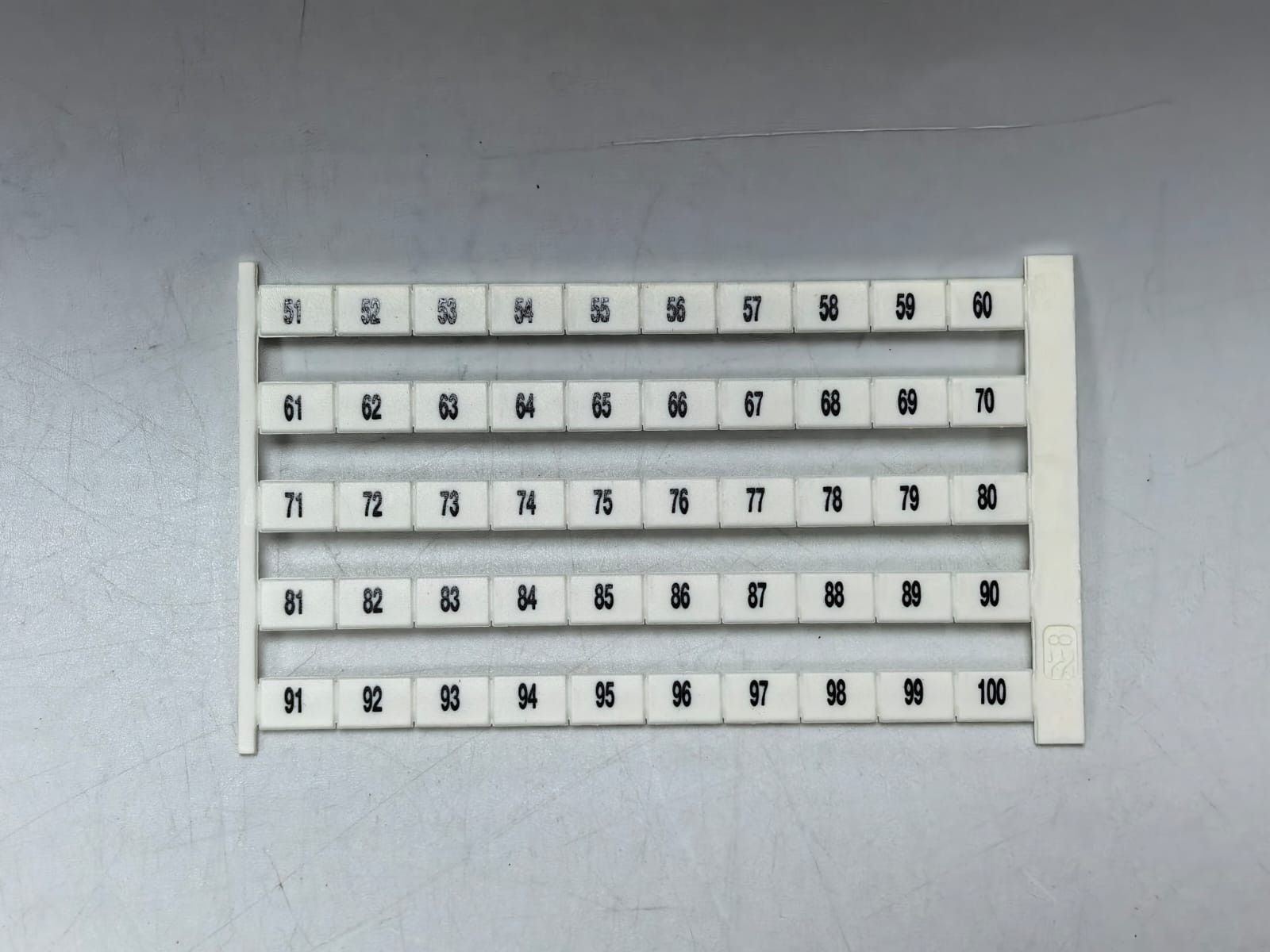 Weidmüller DEK 8 FW 51-100 WEIDMULLER DEK 8 FW 51-100 TERMINAL MARKER 1653340051 2