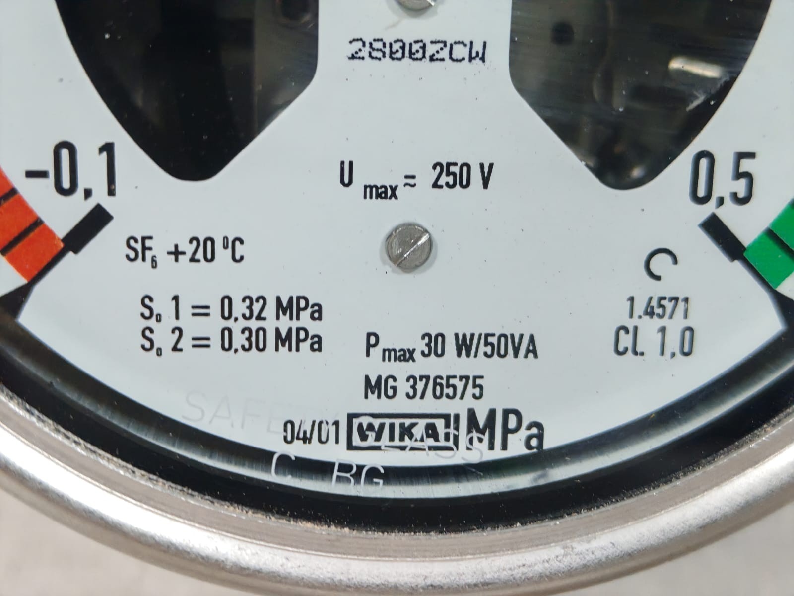 WIKA 233.58.100 CONT 821.2.2 WIKA 233.58.100 CONT 821.2.2 DENSITY MONITOR WITH ALARM CONTACTS 4