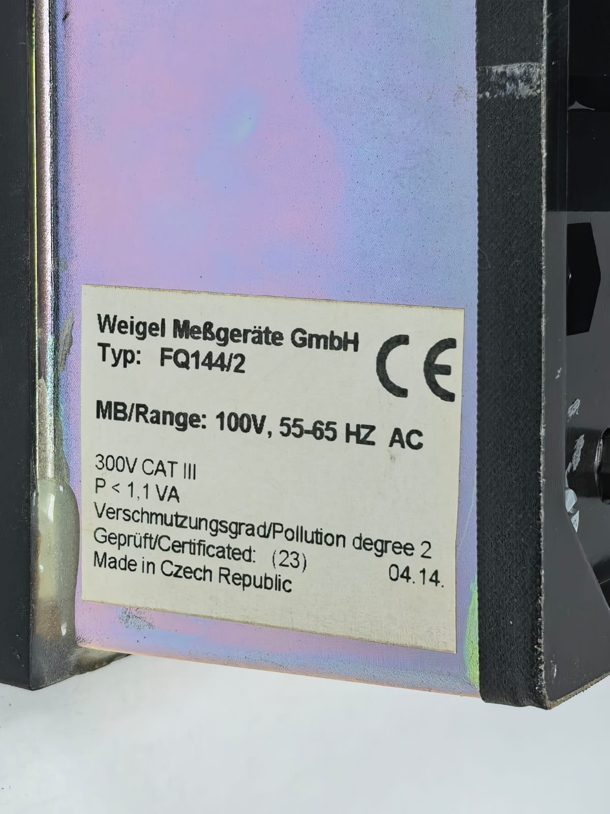 SIEMENS /WEIGEL FQ144/2 SIEMENS /WEIGEL FQ144/2 FREQUENCY METER 3