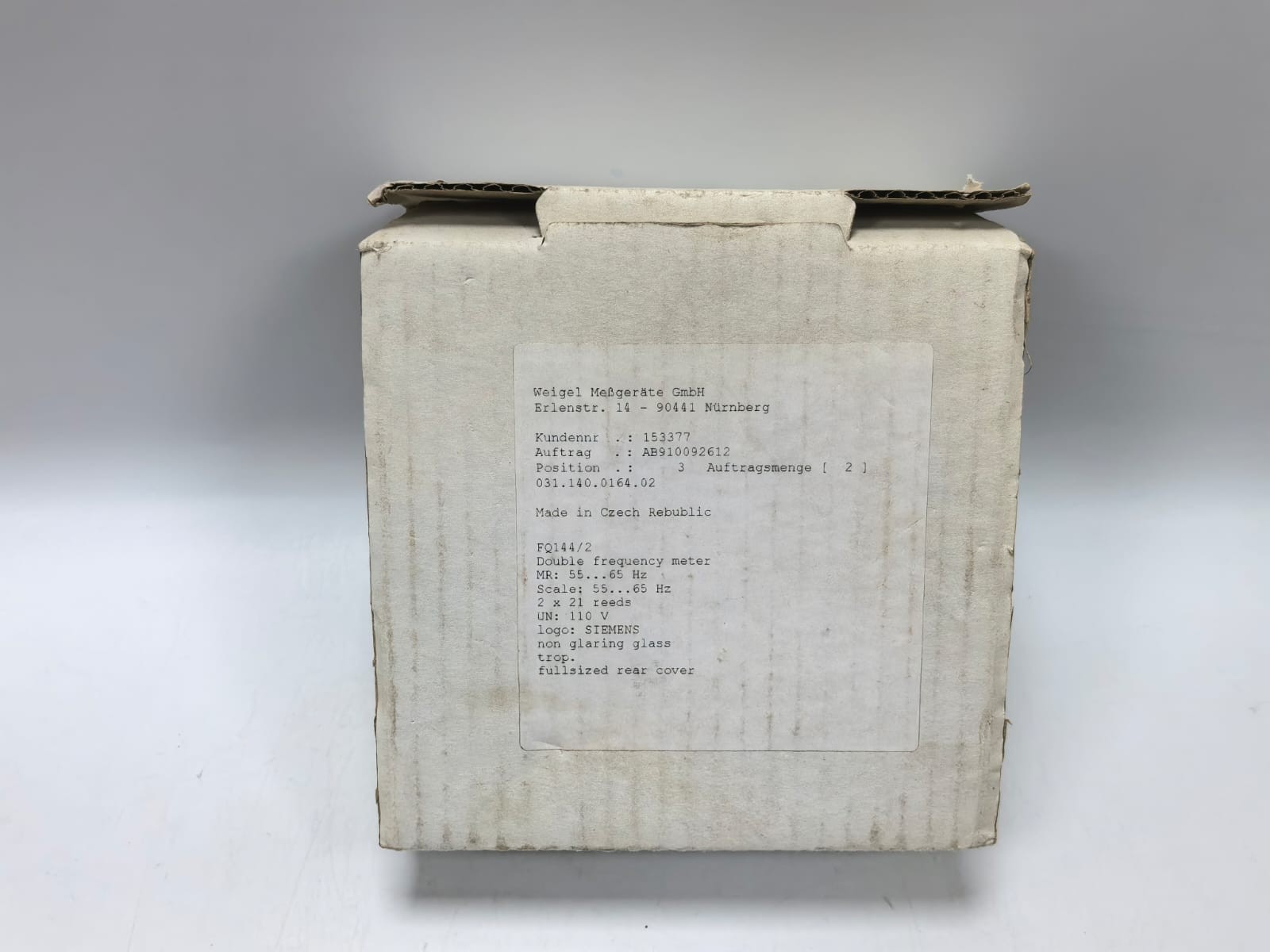 SIEMENS /WEIGEL FQ144/2 SIEMENS /WEIGEL FQ144/2 FREQUENCY METER 9