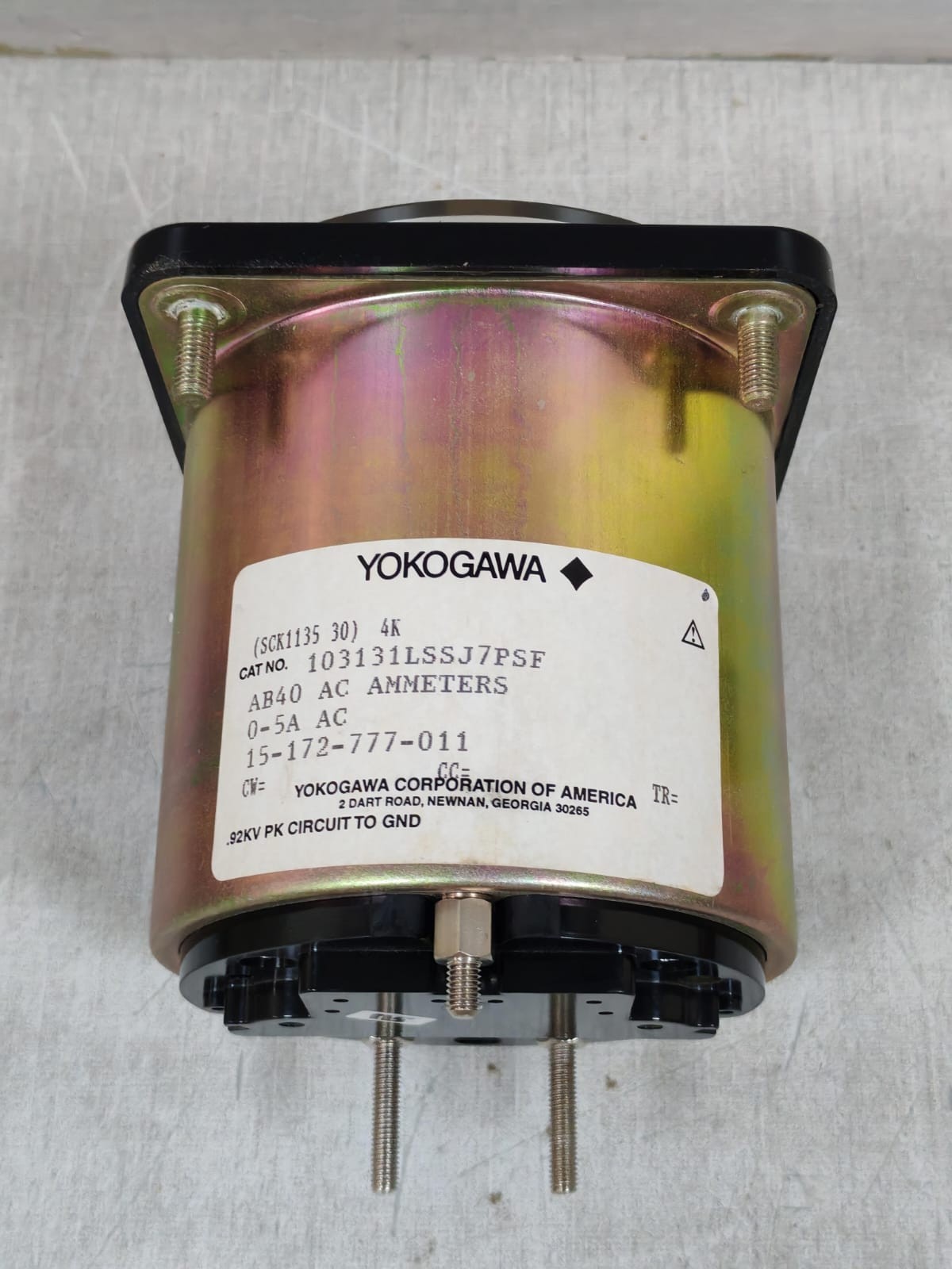 SIEMENS YOKOGAWA 103131LSSJ7PSF SIEMENS YOKOGAWA 103131LSSJ7PSF AB40 AC AMMETERS 7