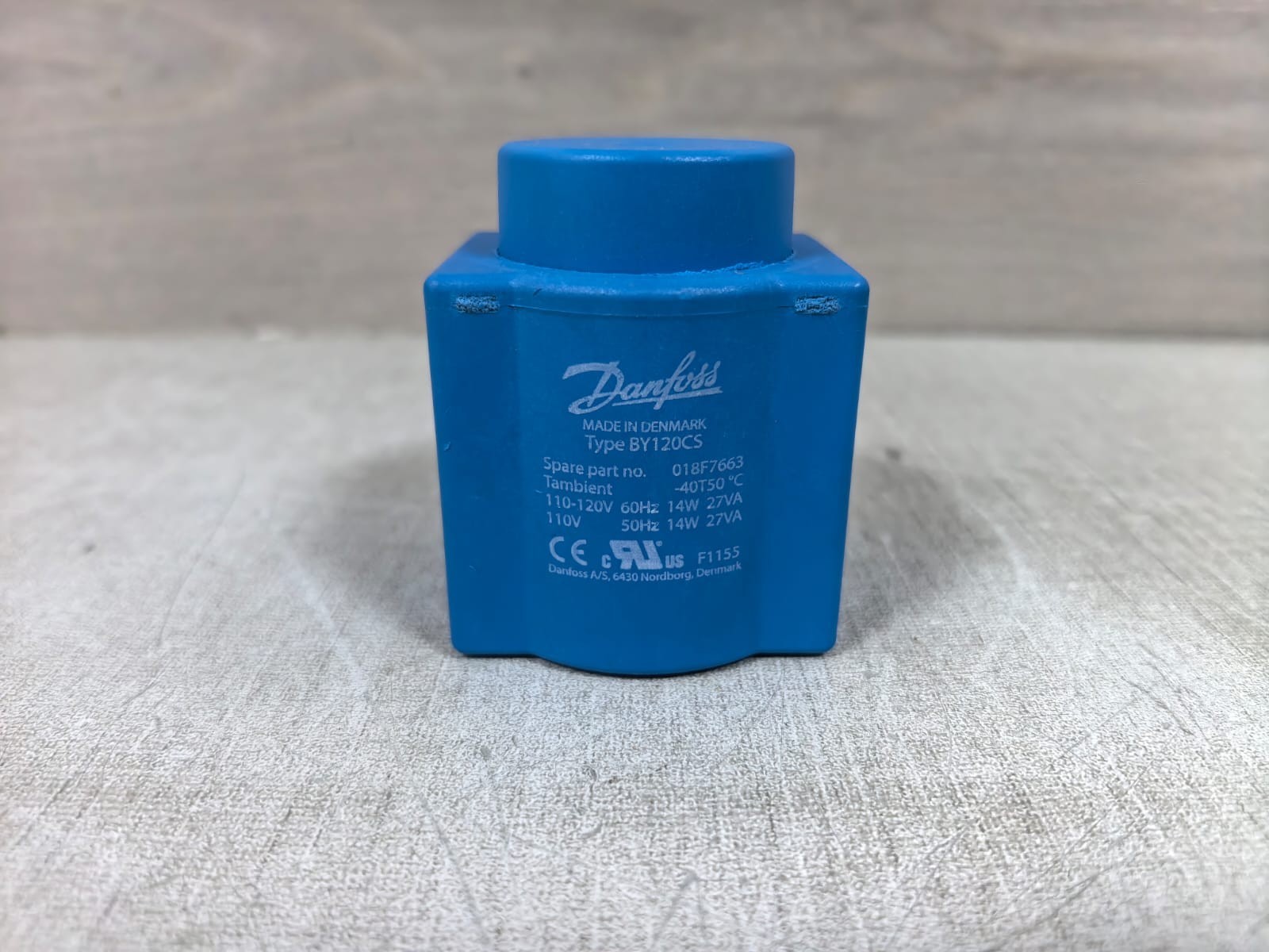 DANFOSS BY120CS 018F7663 SOLENOID COIL