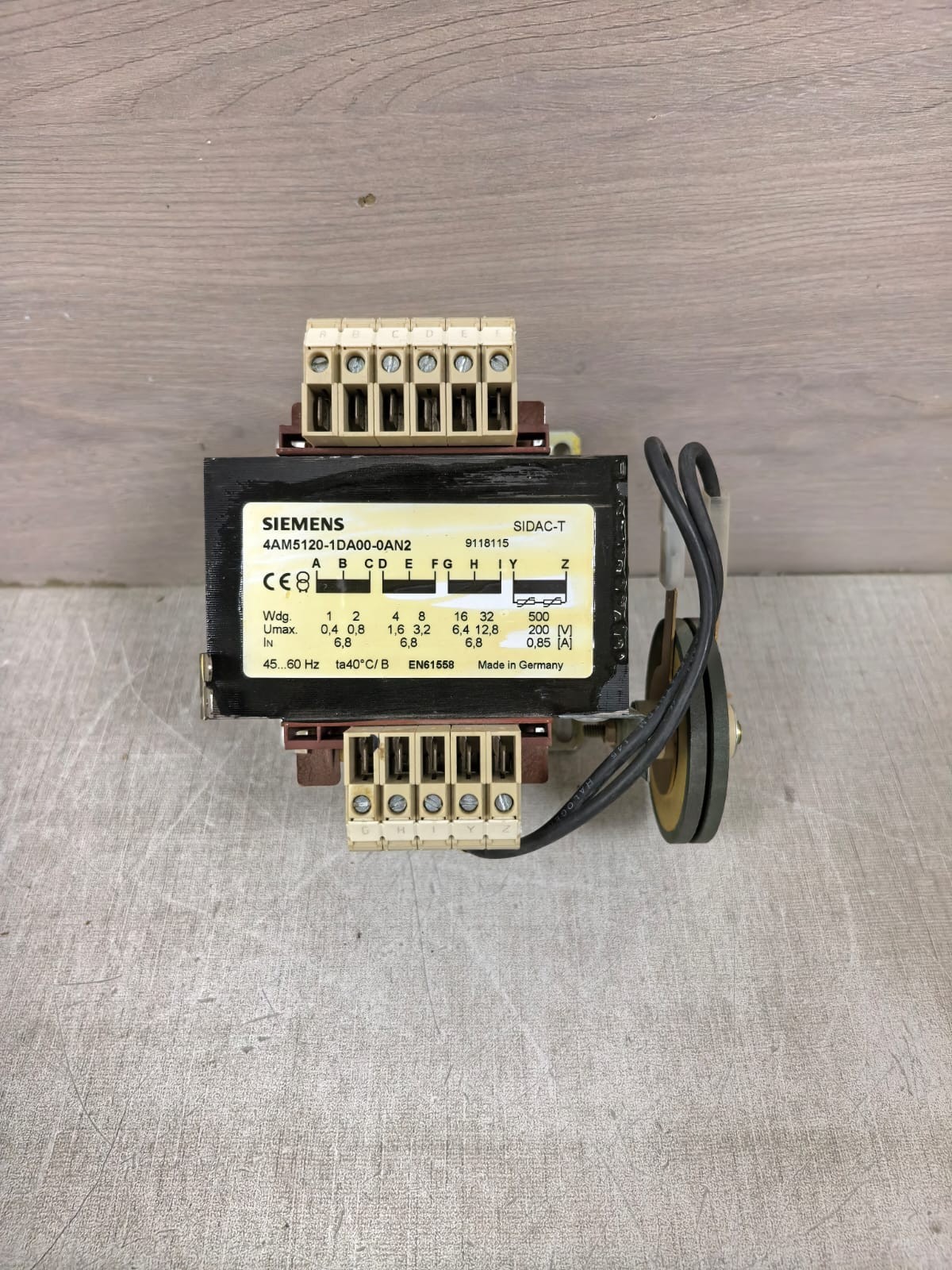SIEMENS SIDAC-T 4AM5120-4DA00-0AN2 TRANSFORMER