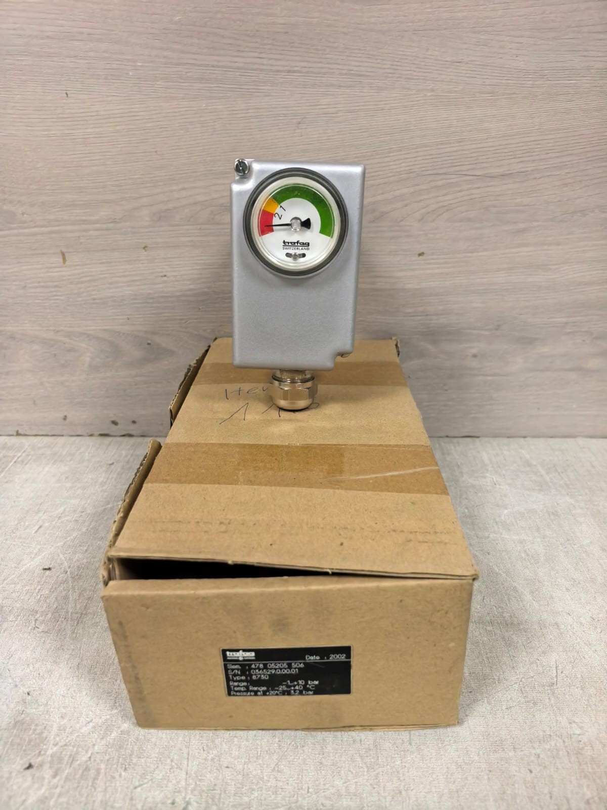 TRAFAG 8730 47805205506 -1+10BAR GAS SEALING MONITOR