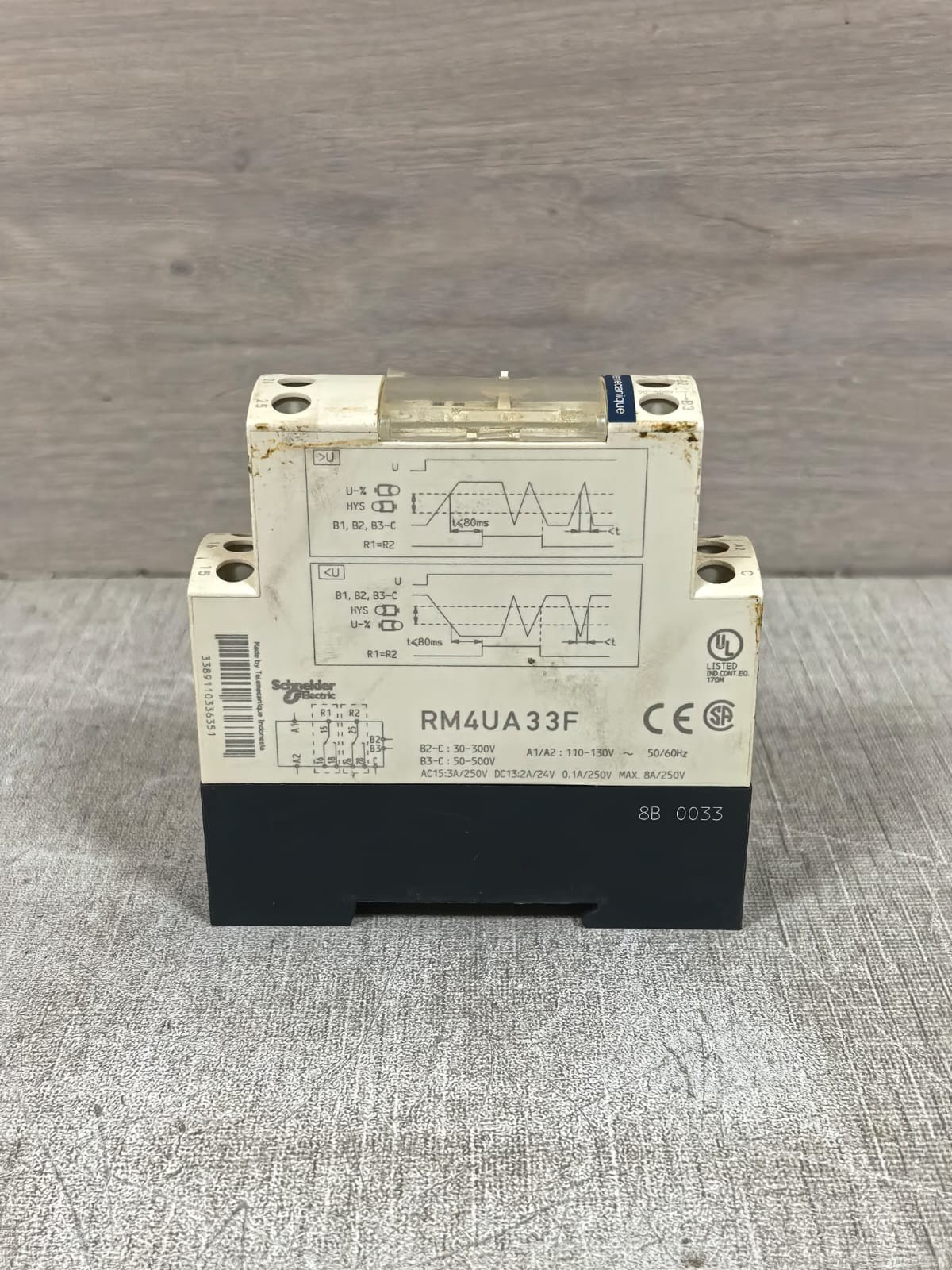 Schneider Electric RM4UA33F TELEMECANIQUE SCHNEIDER ELECTRIC RM4UA33F VOLTAGE MEASUREMENT RELAY 3
