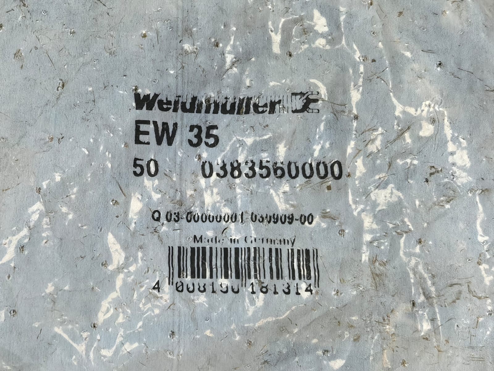 Weidmuller EW 35 WEIDMULLER EW 35 TERMINAL BLOCK 0383560000 (50 PCS) 2