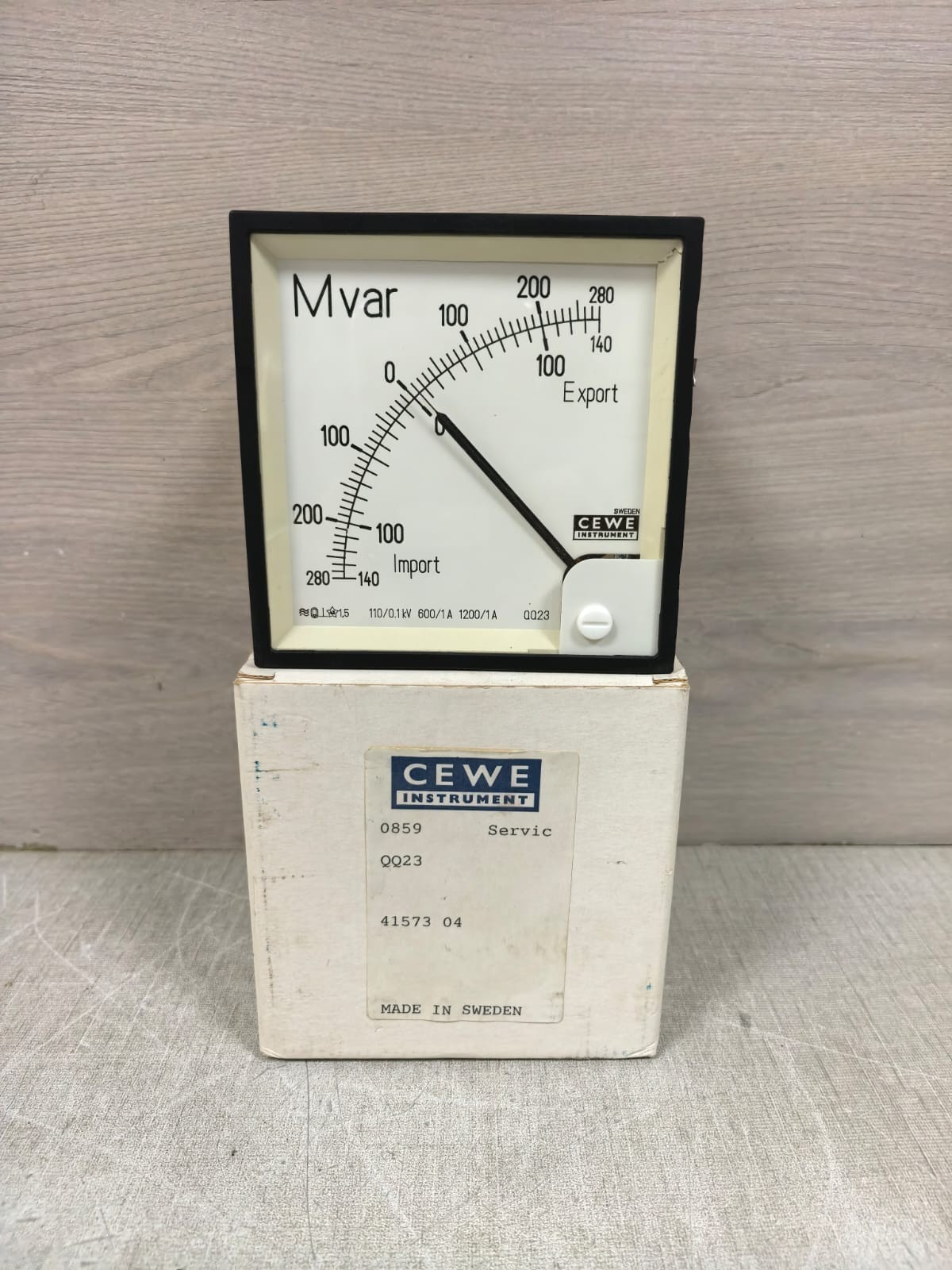 CEWE INSTRUMENT QQ23 4157304 110/0.1KV 600/1A MVAR