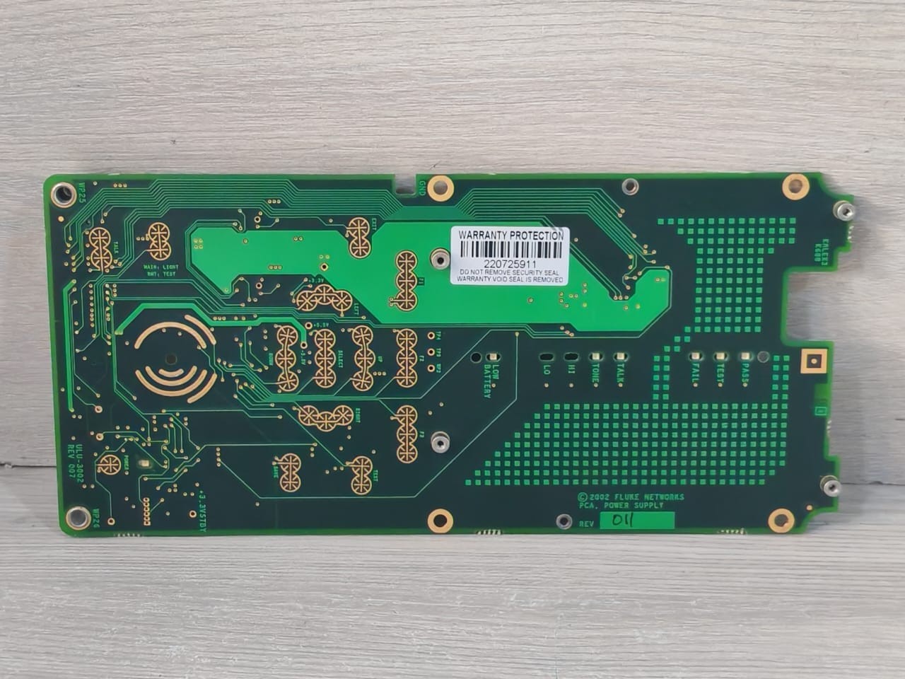Fluke UL-3002 REV 007 Replacement Board for Fluke Networks DTX-1800 UL-3002 REV 007 9