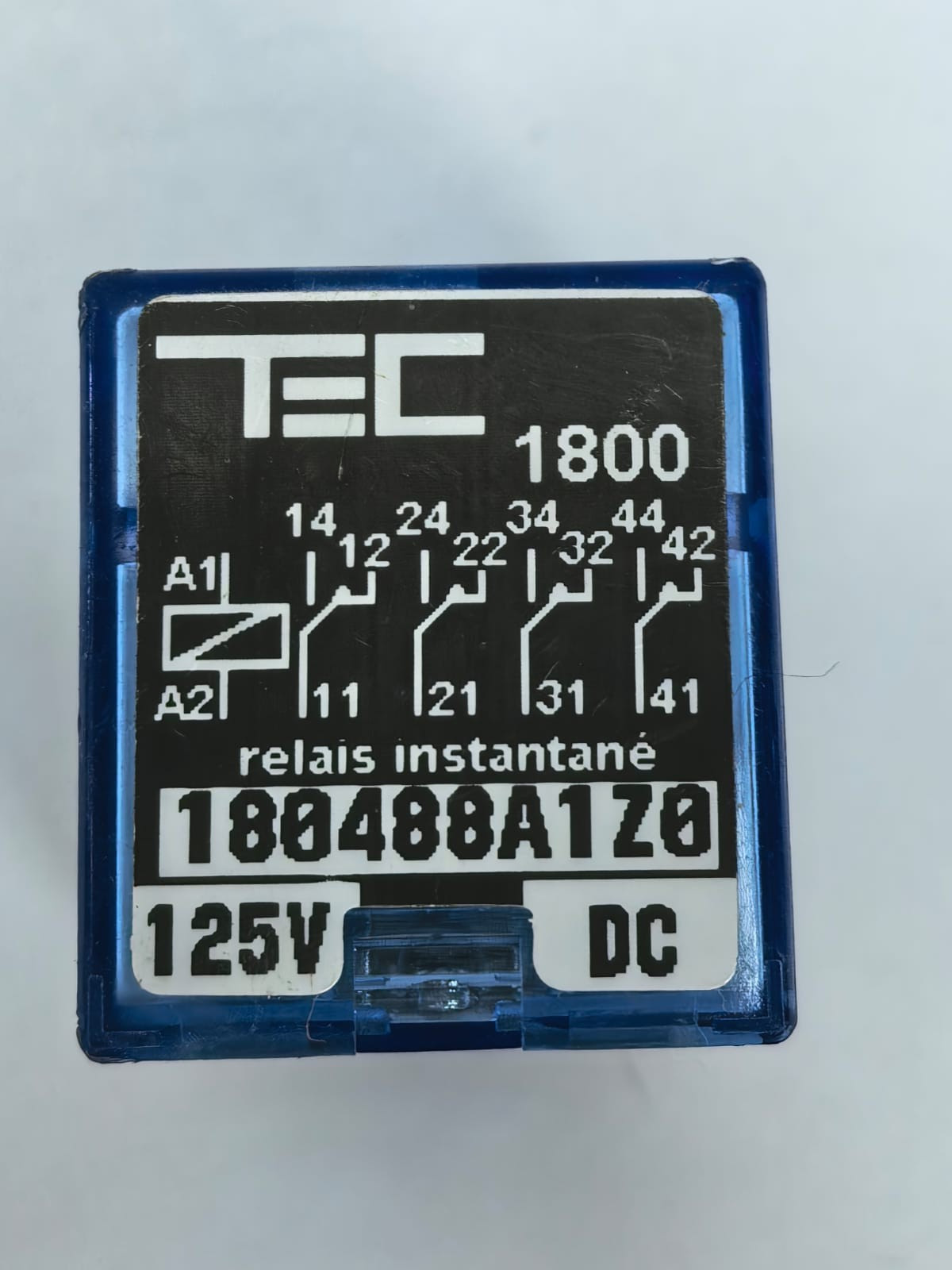 TEC TEC 1800 TEC 1800 INSTANTANEOUS RELAYS 180488A1Z0 125V DC 3