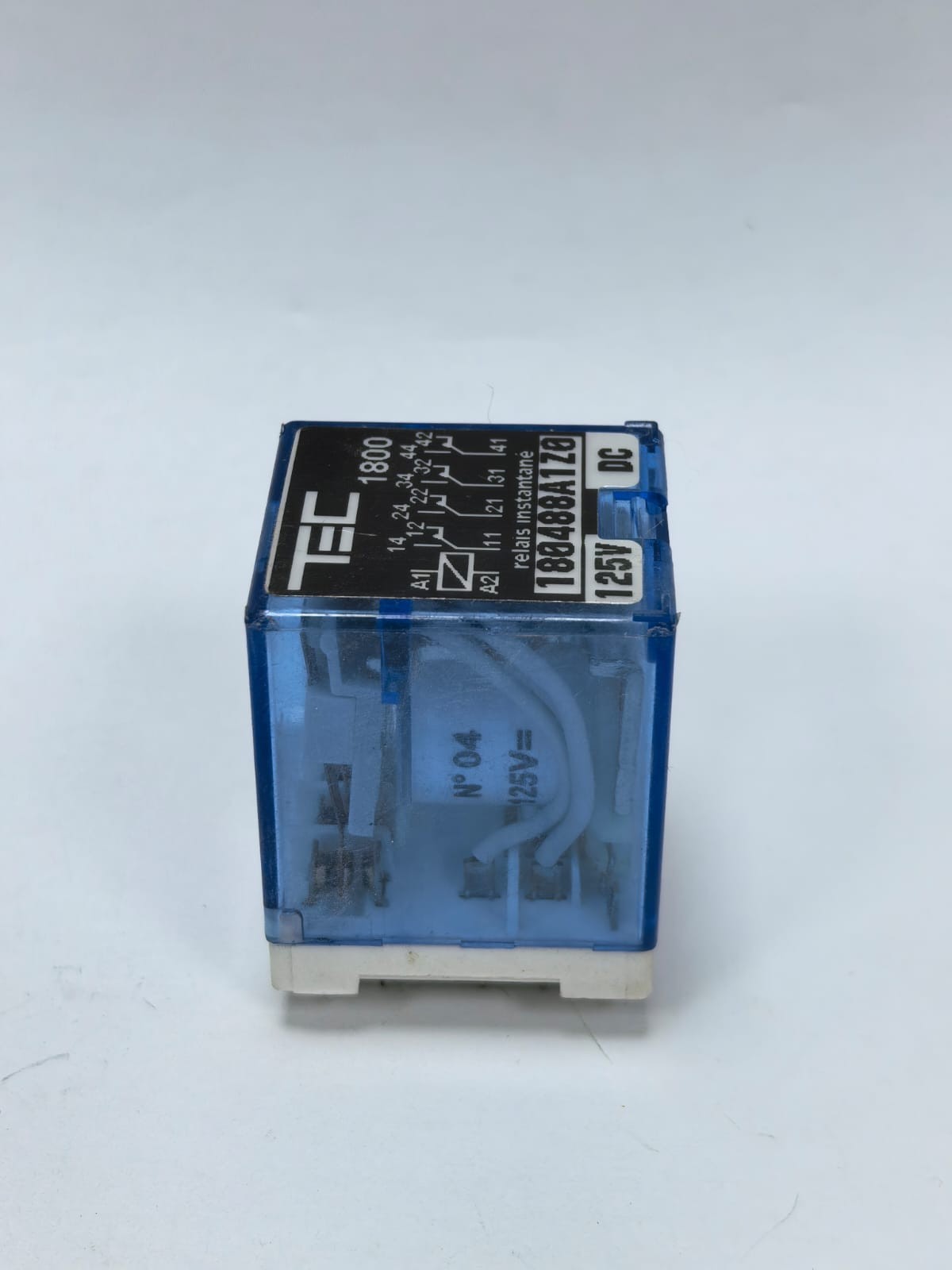 TEC TEC 1800 TEC 1800 INSTANTANEOUS RELAYS 180488A1Z0 125V DC 4