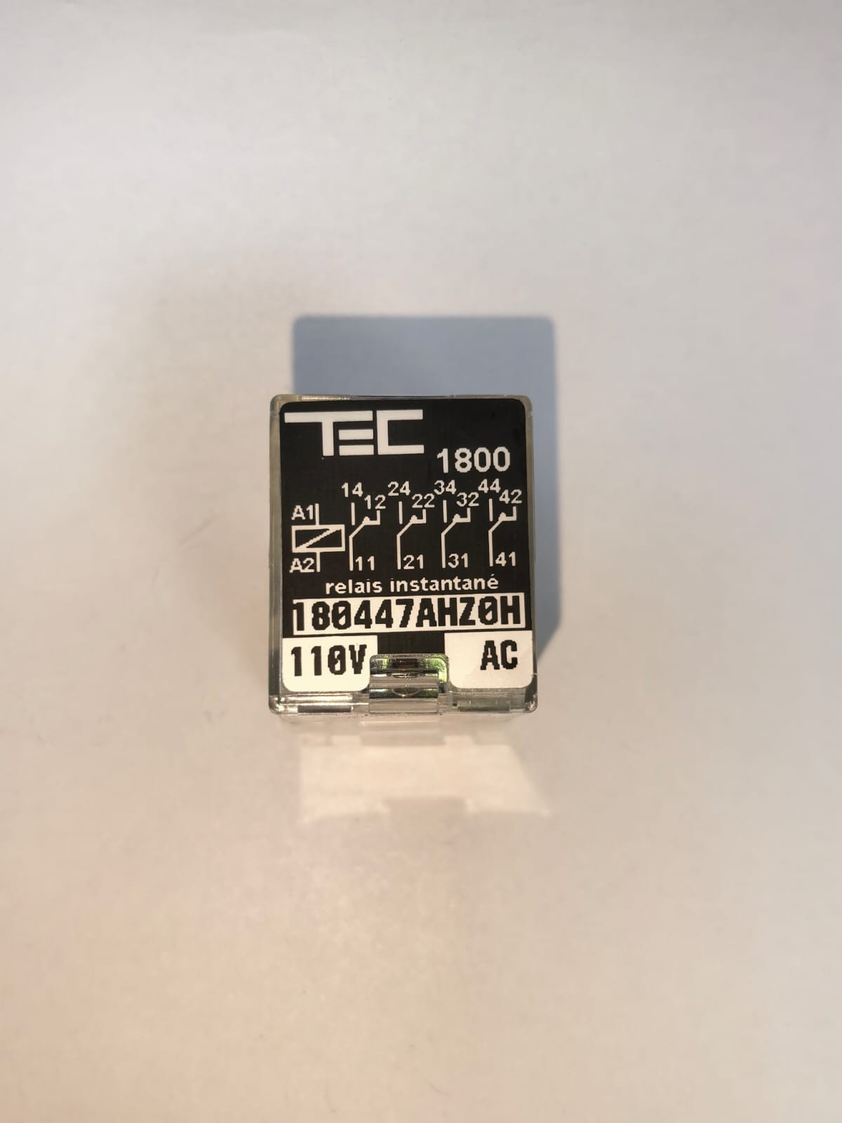 TEC TEC 1800 TEC 1800 INSTANTANEOUS RELAYS 180447AHZ0H 110V AC 2