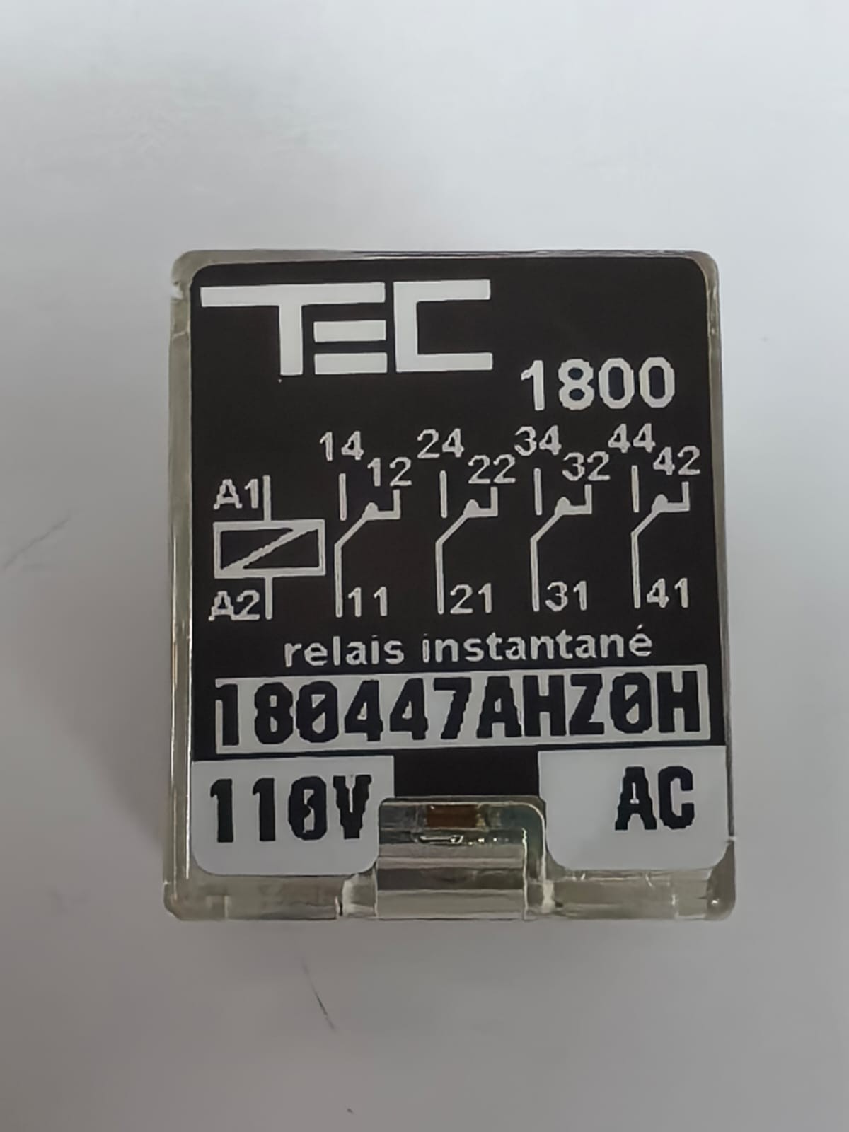 TEC TEC 1800 TEC 1800 INSTANTANEOUS RELAYS 180447AHZ0H 110V AC 3