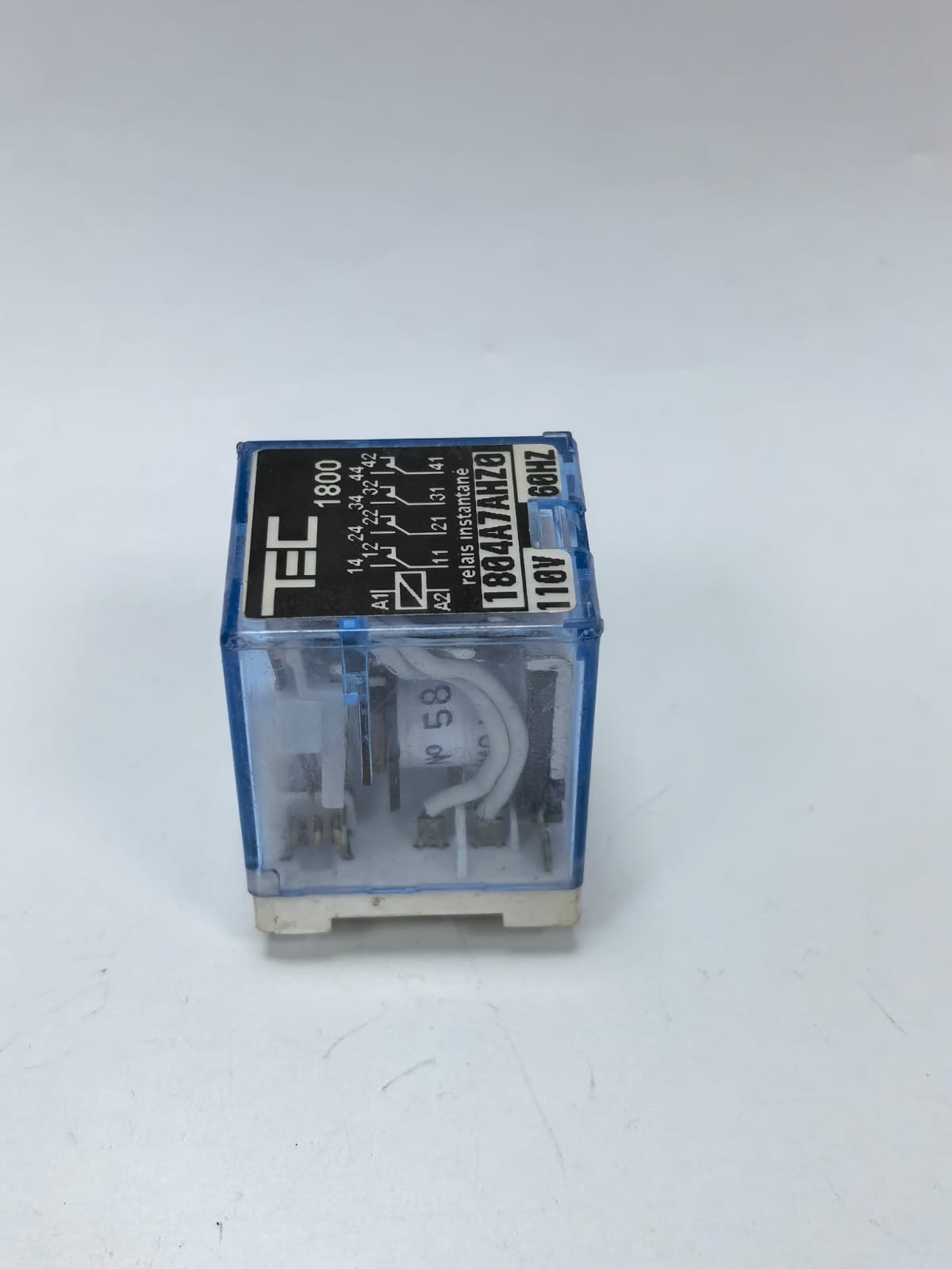 TEC TEC 1800 TEC 1800 INSTANTANEOUS RELAYS 1804A7AHZ0 110V 60HZ 6