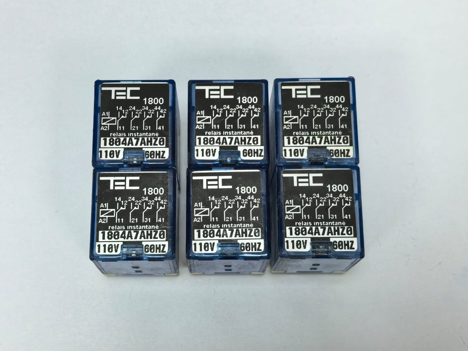 TEC 1800 INSTANTANEOUS RELAYS 1804A7AHZ0 110V 60HZ