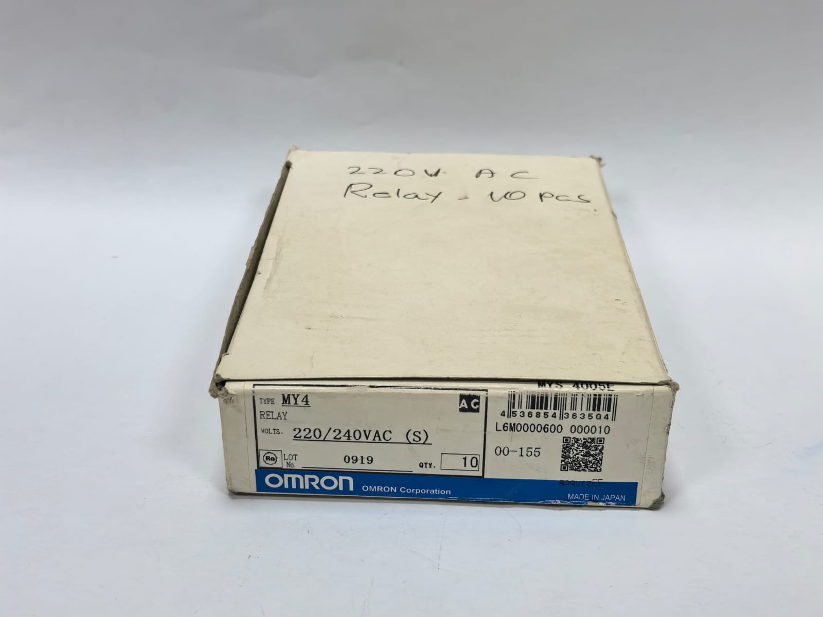 Omron MY4 OMRON MY4 RELAY 220/240VAC [1 BOX=10PCS] 9