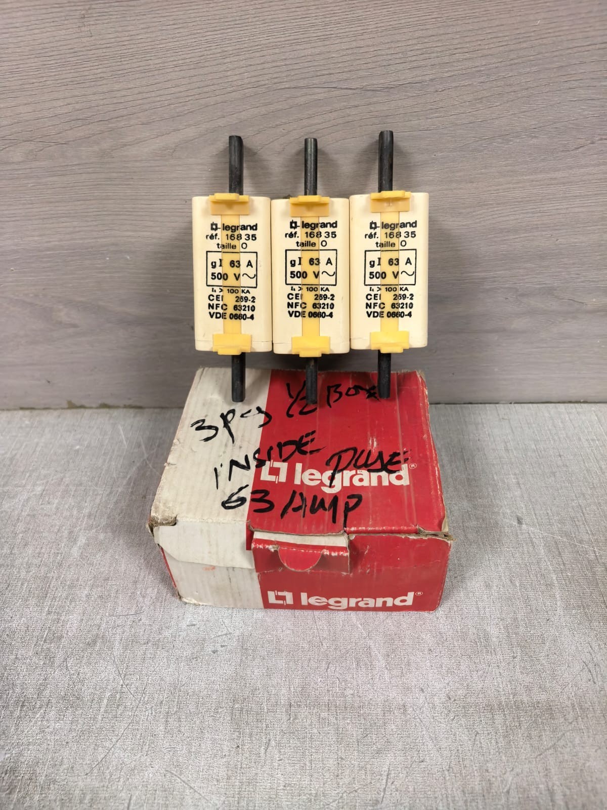 LEGRAND 168 35 KNIFE CARTRIDGES 63A