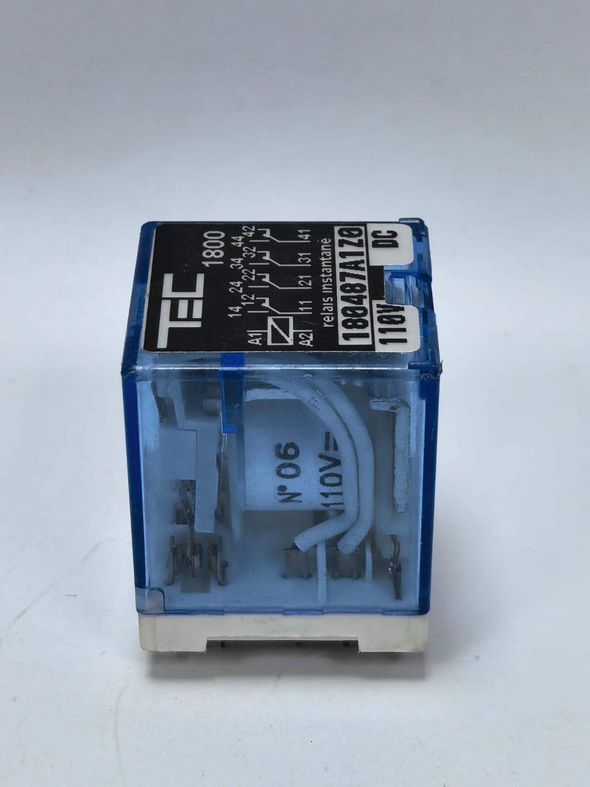 TEC TEC 1800 TEC 1800 INSTANTANEOUS RELAYS 180487A1Z0 110V DC 3