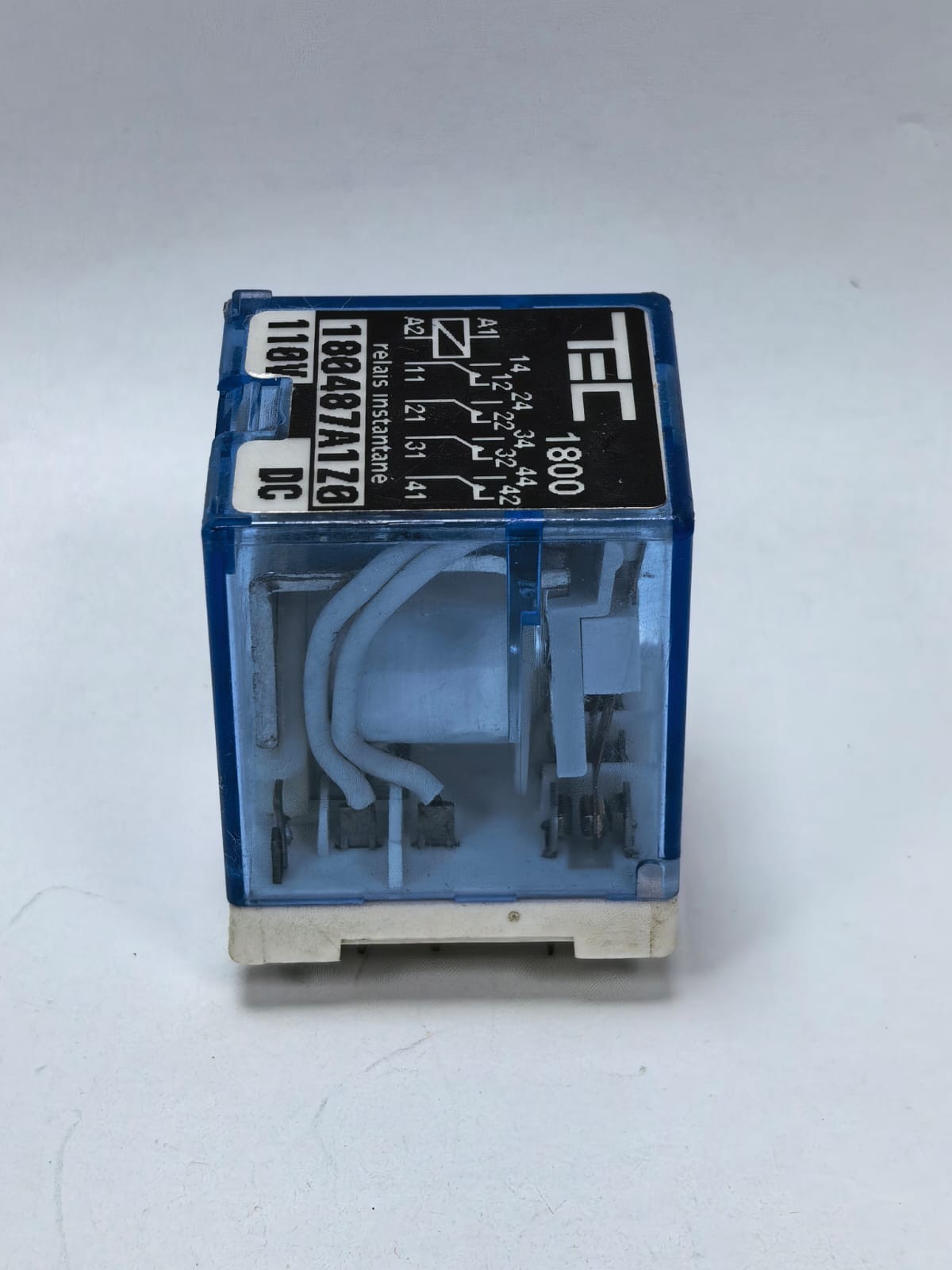 TEC TEC 1800 TEC 1800 INSTANTANEOUS RELAYS 180487A1Z0 110V DC 6