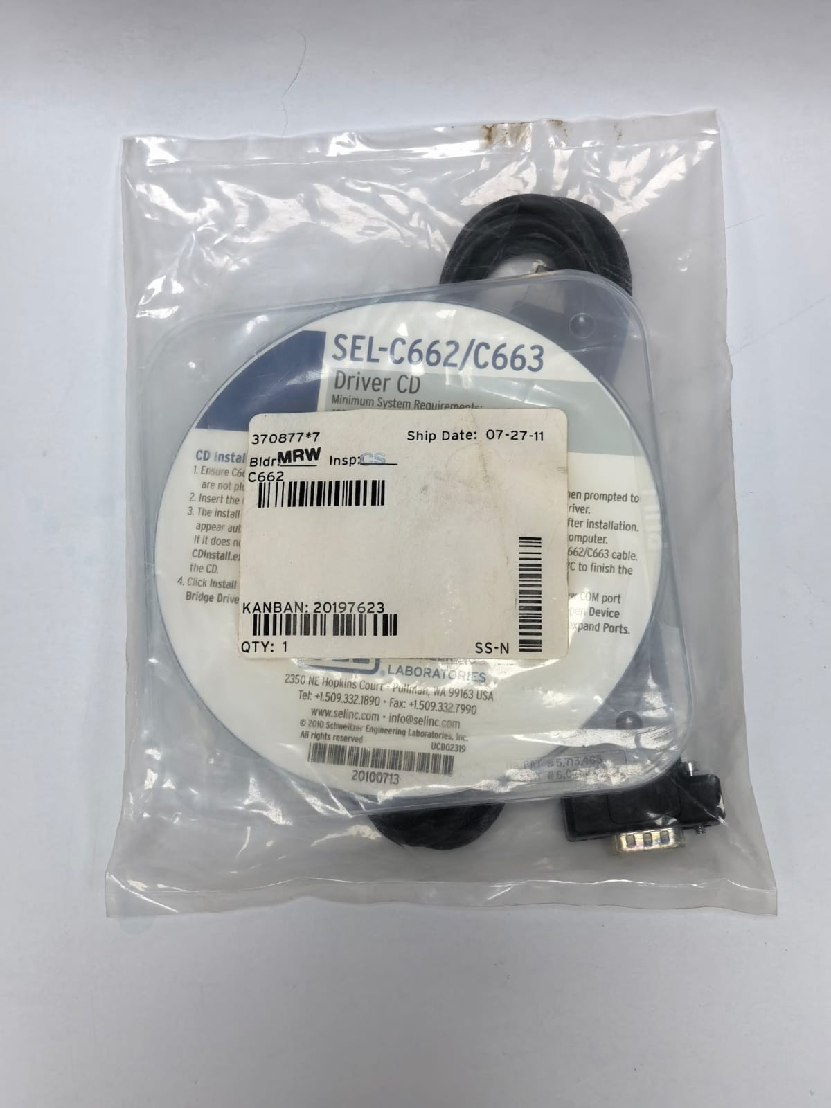 SEL C662 USB SERIAL CABLES