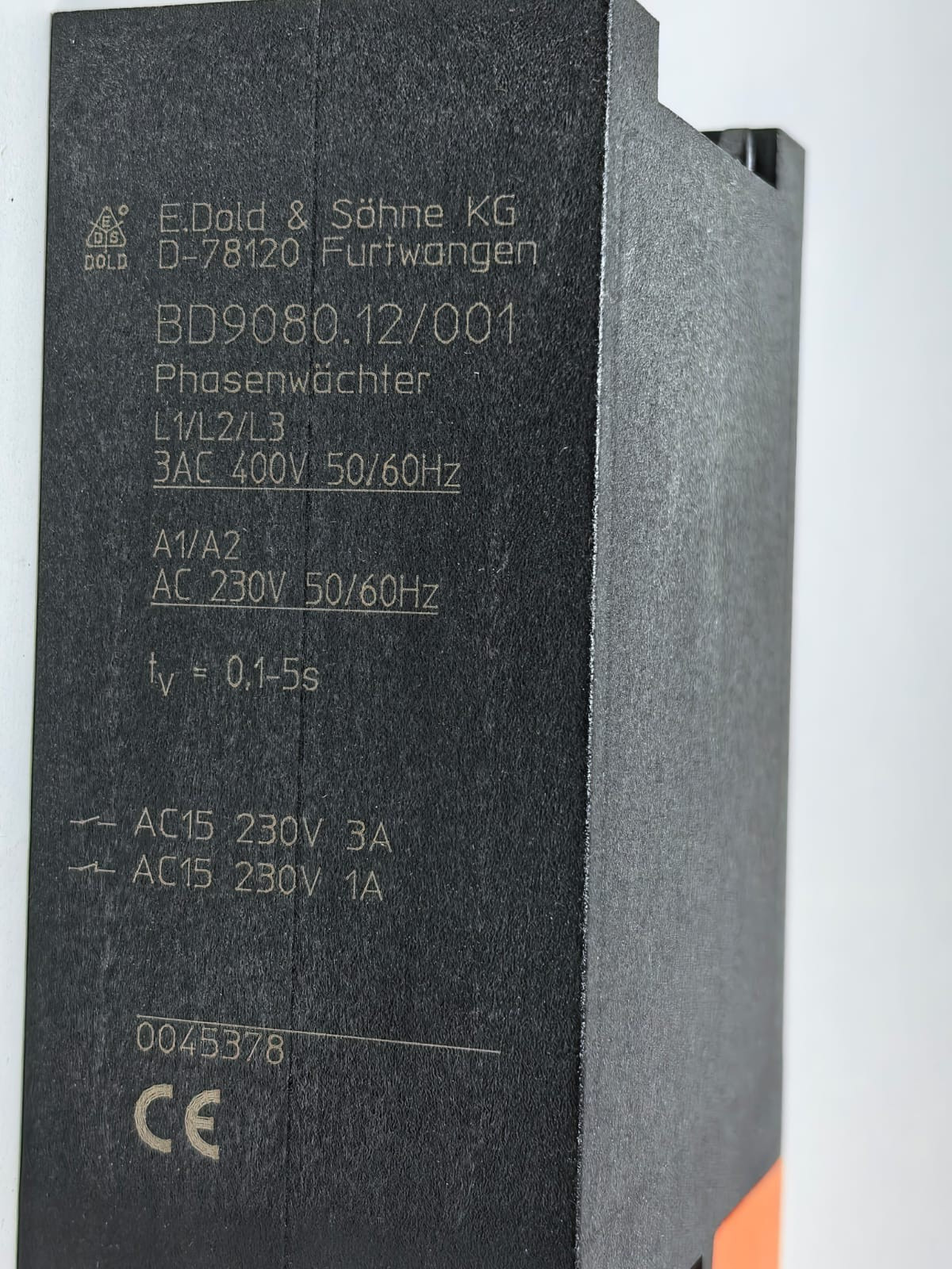 E.DOLD AND SOHNE BD9080.12/001 E.DOLD & SOHNE KG BD9080.12/001 PHASE MONITOR 0045378 4