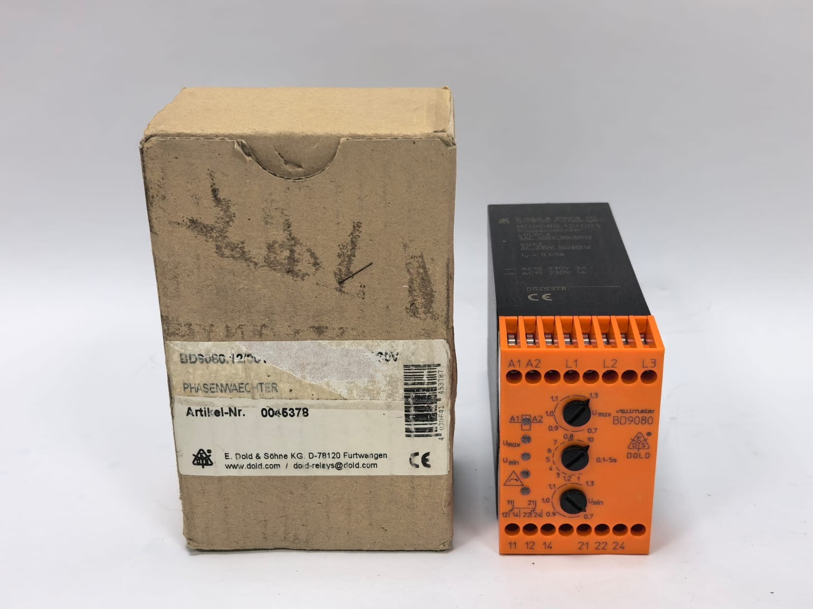 E.DOLD & SOHNE KG BD9080.12/001 PHASE MONITOR 0045378