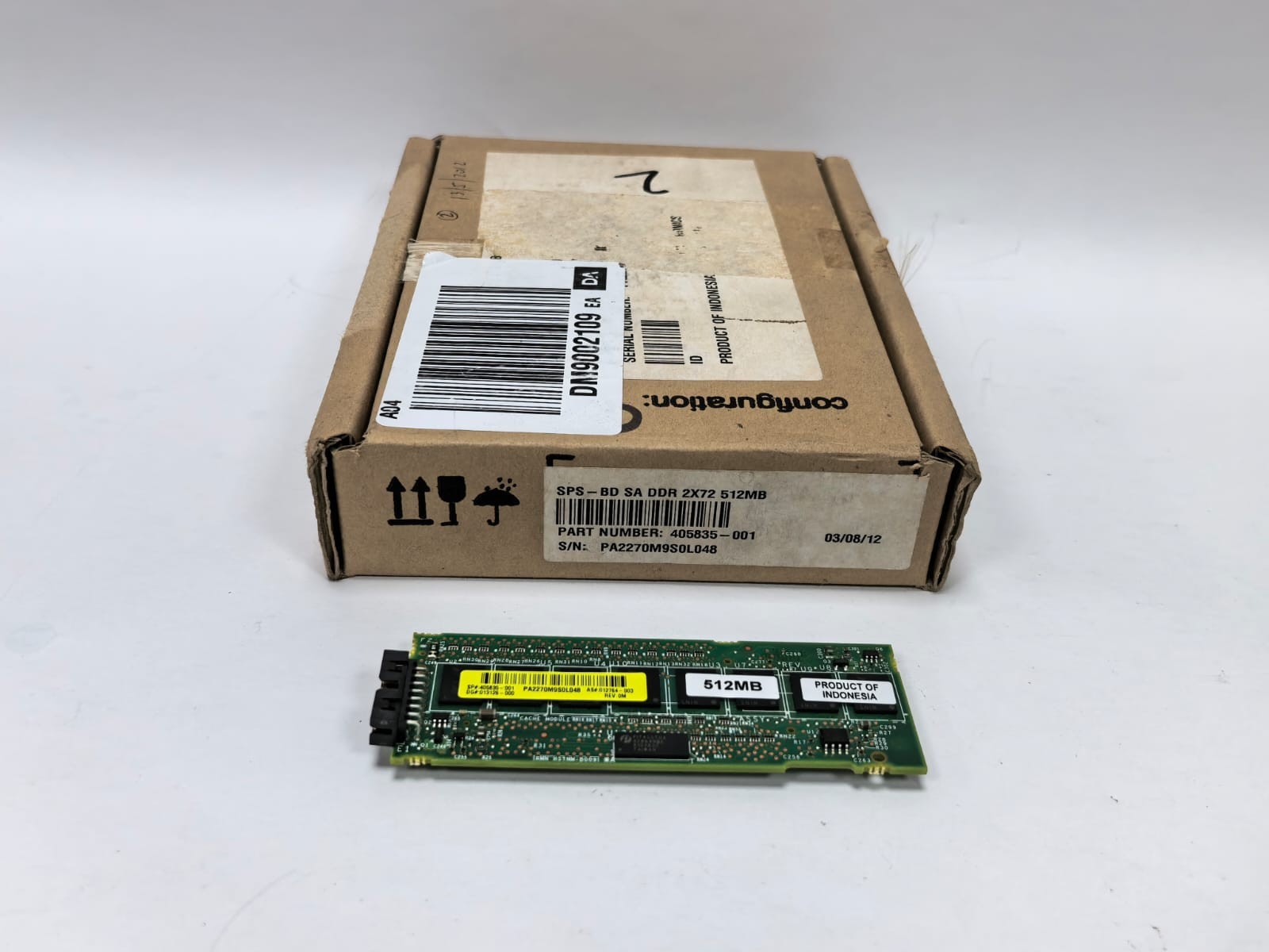 HP 405835-001 SPS-BD SA DDR 2X72 512MB 012764-003