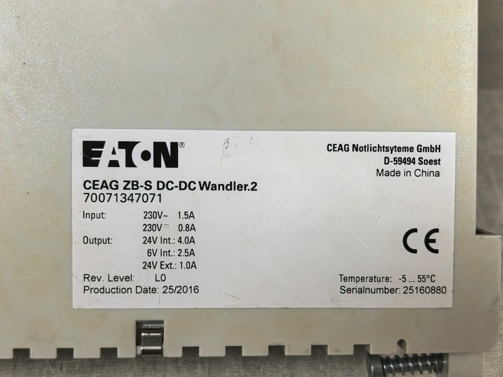 Eaton ZB-S 70071347071 EATON CEAG ZB-S 70071347071 DCM DC-DC WANDLER.2 MODULE 230V 4