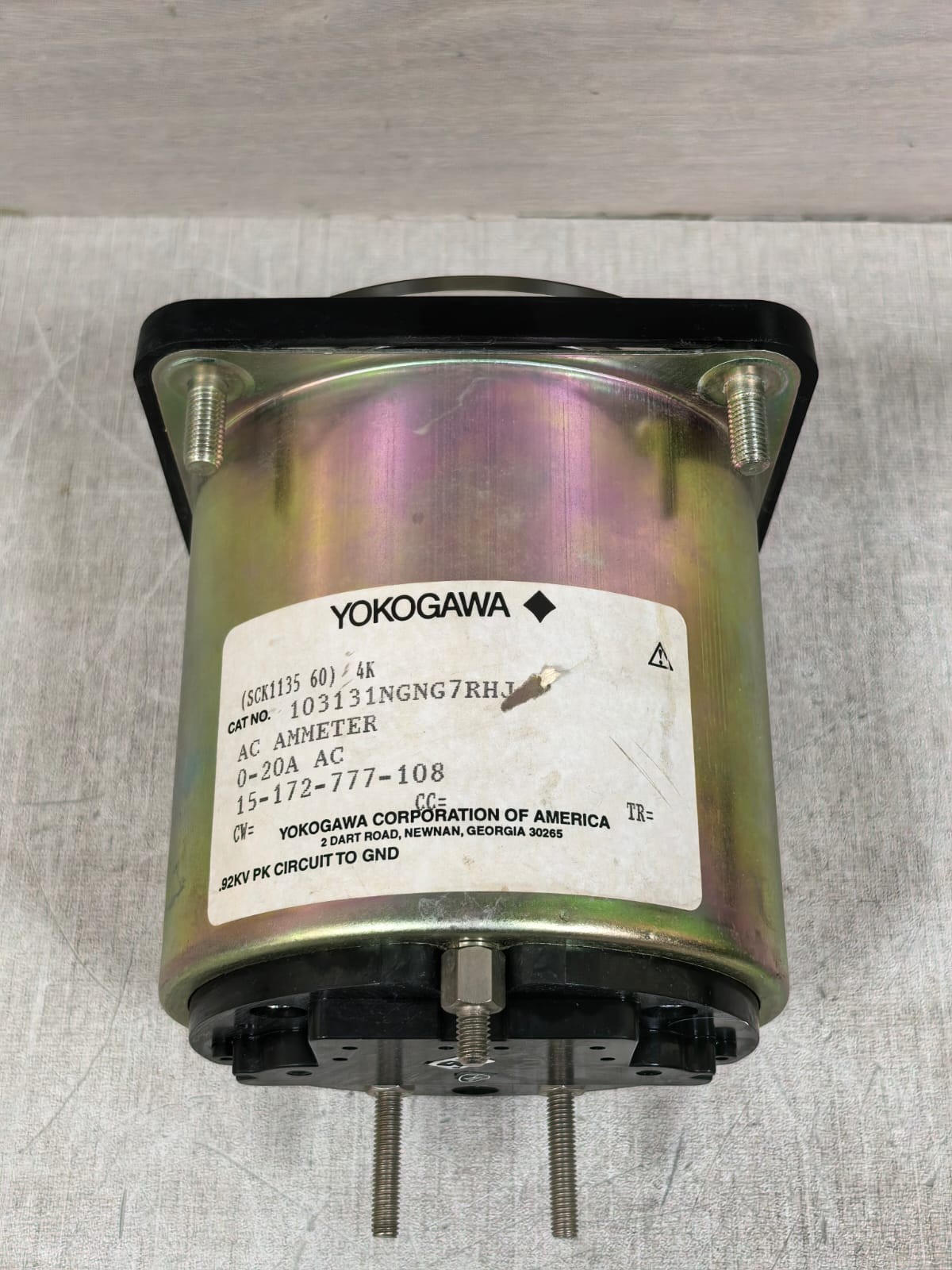 Siemens 103131NGNG7RHJ SIEMENS YOKOGAWA 103131NGNG7RHJ AC AMMETERS 0-20A 7
