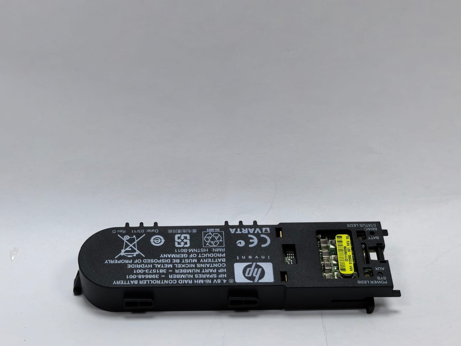 HP 398648-001 HP 398648-001 4.8V NI-MH RAID CONTROLLER BATTERY 4