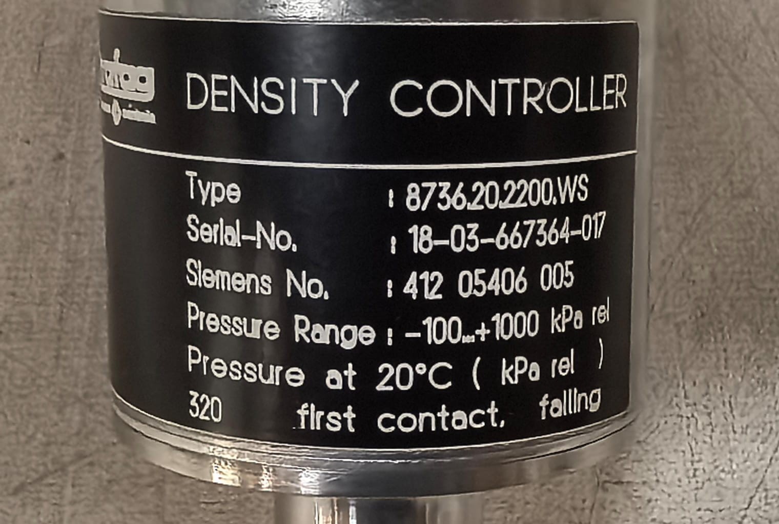 Trafag C20496B TRAFAG C20496B 8736.20.2200.WS DENSITY CONTROLLER 5
