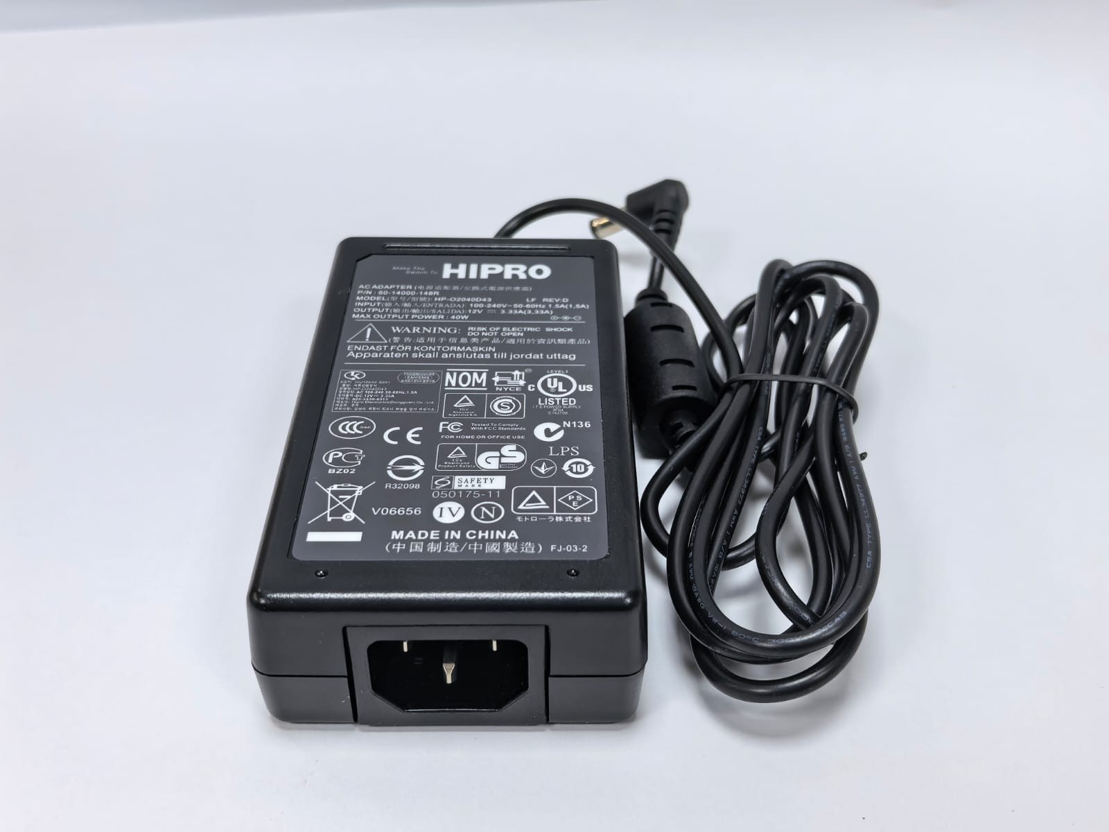 SYMBOL HIPRO KT-14000-148R /50-14000-148R SYMBOL HIPRO KT-14000-148R /50-14000-148R POWER SUPPLY 10