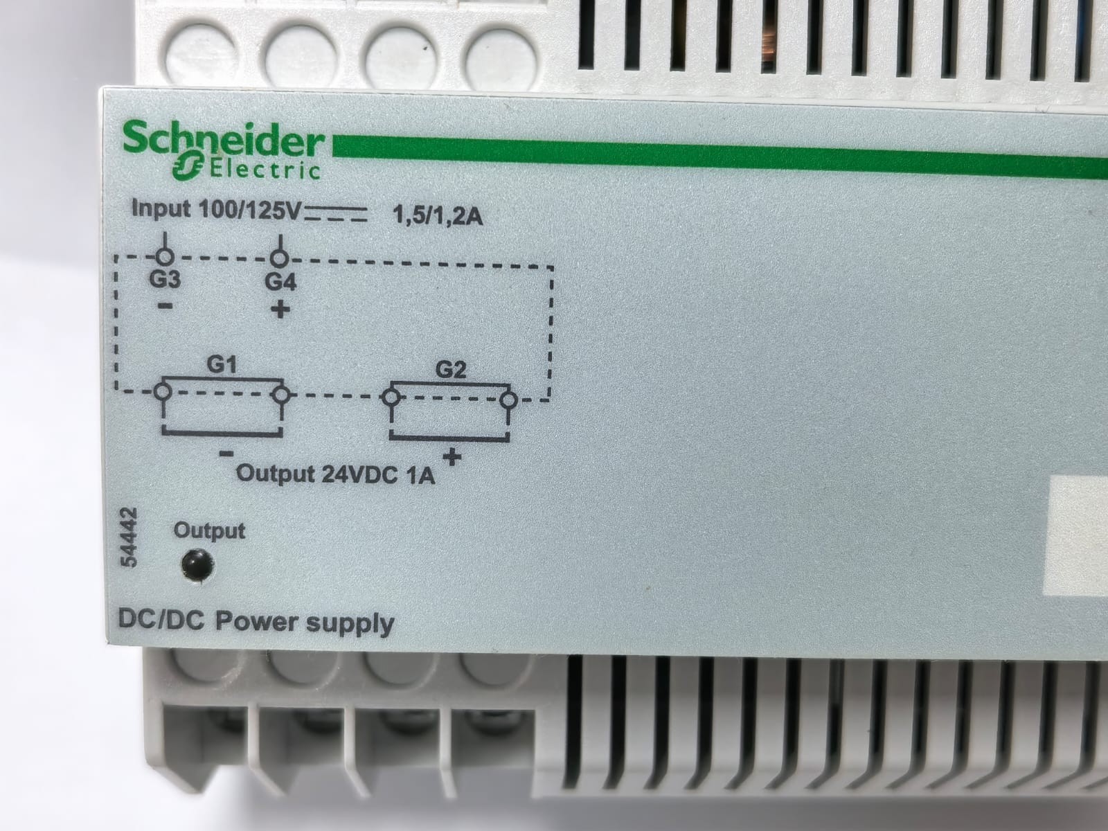 Schneider Electric 54442 SCHNEIDER ELECTRIC 54442 DC/ DC POWER SUPPLY 24VDC 1A 3