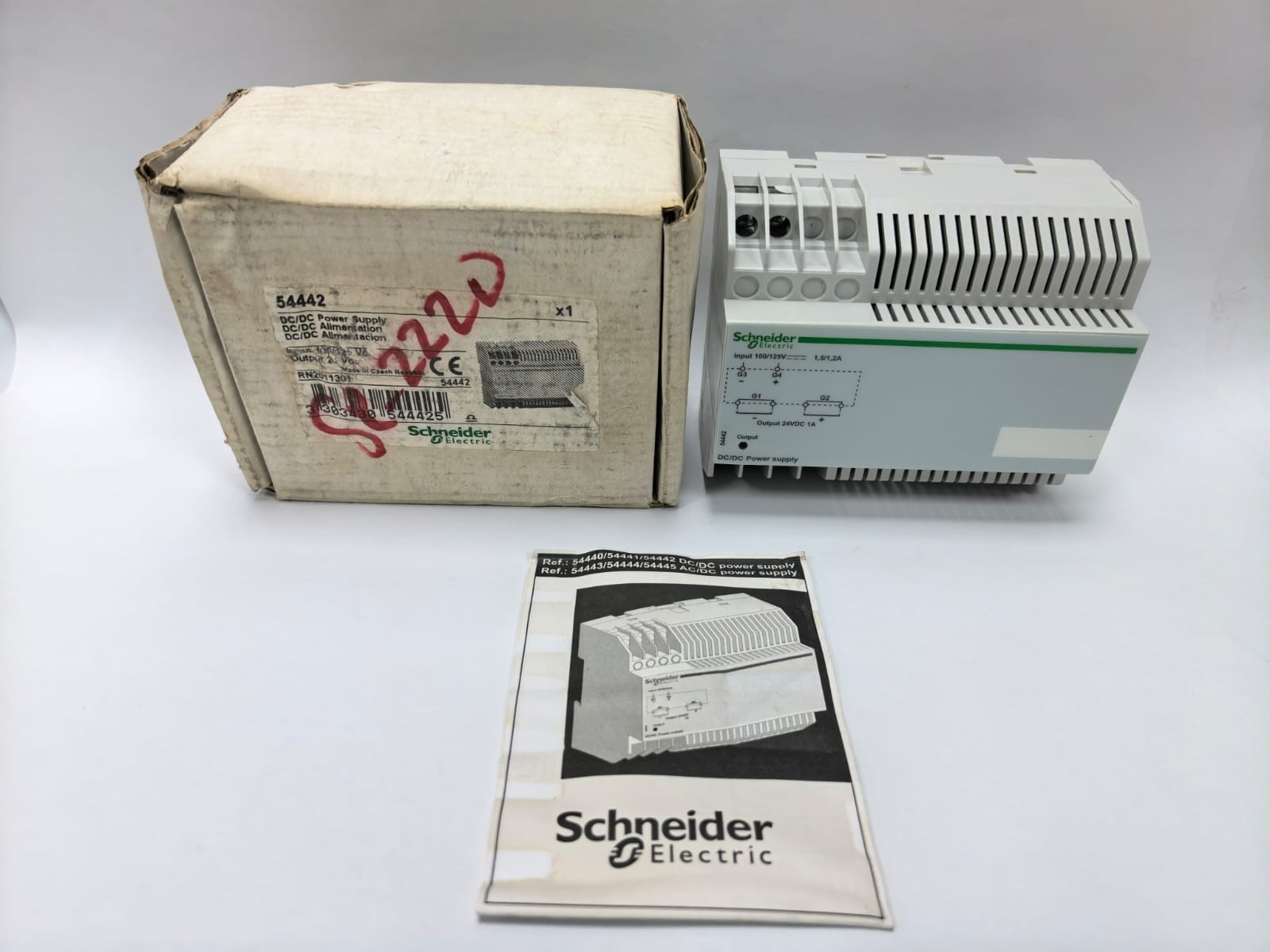 SCHNEIDER ELECTRIC 54442 DC/ DC POWER SUPPLY 24VDC 1A