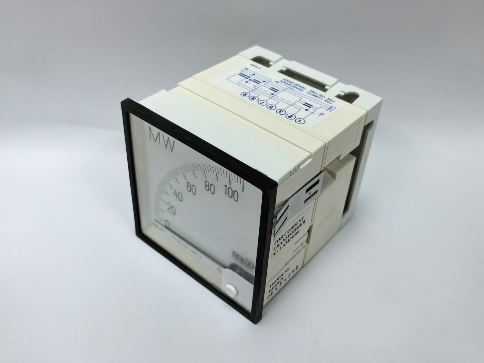 CEWE PQ23 CEWE INSTRUMENTS PQ23 ANALOG PANEL METER 9515 0-110MW 132/0,115KV,400/1A 60HZ 10