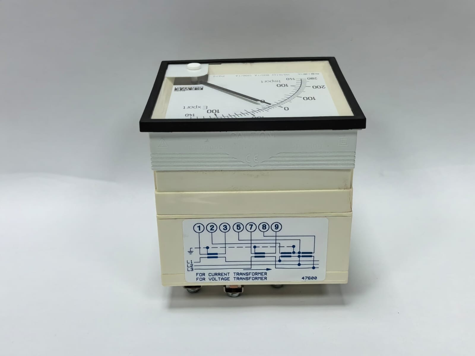 CEWE PQ23 CEWE INSTRUMENTS PQ23 ANALOG PANEL METER 9516 140-0-140MW,280-0-280MW 110/0,1KV 5