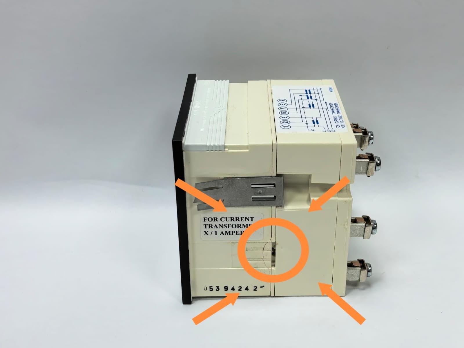 CEWE PQ23 CEWE INSTRUMENTS PQ23 ANALOG PANEL METER 9516 140-0-140MW,280-0-280MW 110/0,1KV 8
