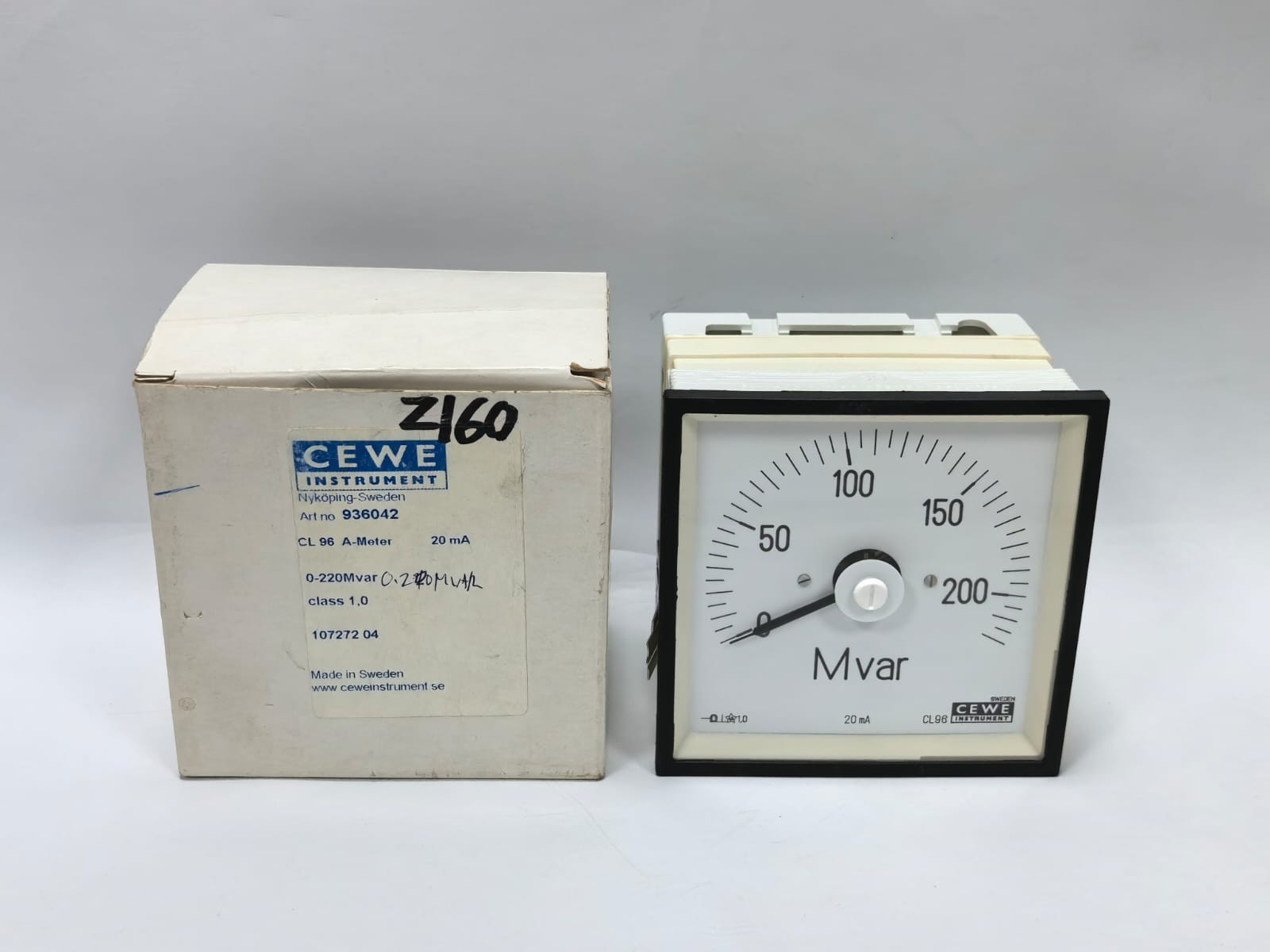 CEWE INSTRUMENT CL 96 A-METER 936042 0-220MVAR 20 MA