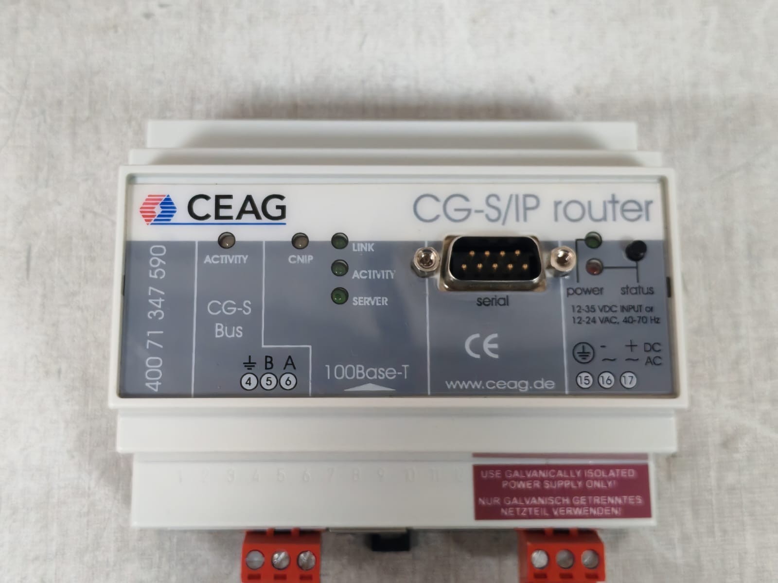 CEAG LIP-3ECTB-CEAG CEAG 40071347590 CG-S/IP ROUTER LIP-3ECTB-CEAG 8