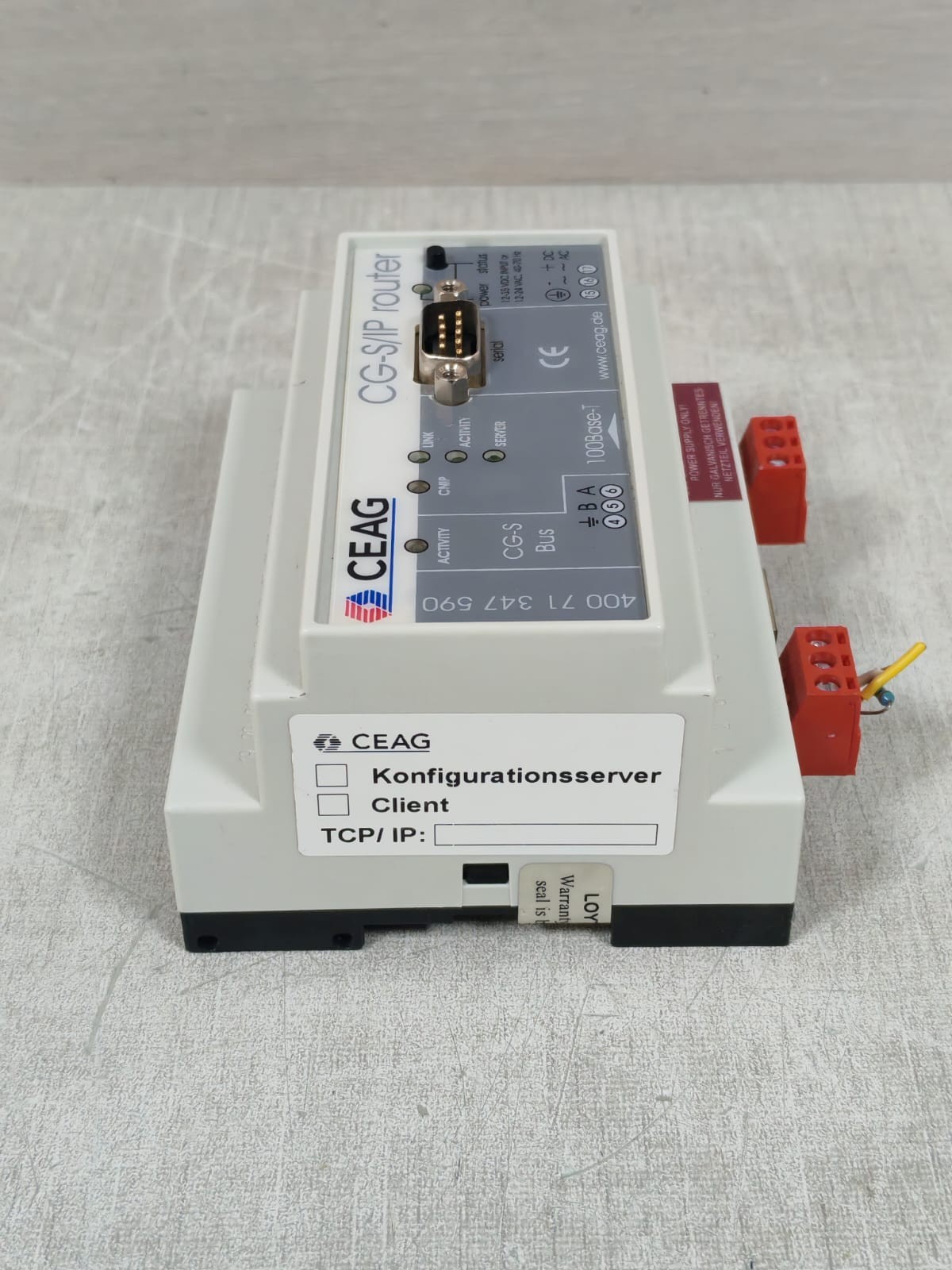 CEAG LIP-3ECTB-CEAG CEAG 40071347590 CG-S/IP ROUTER LIP-3ECTB-CEAG 9