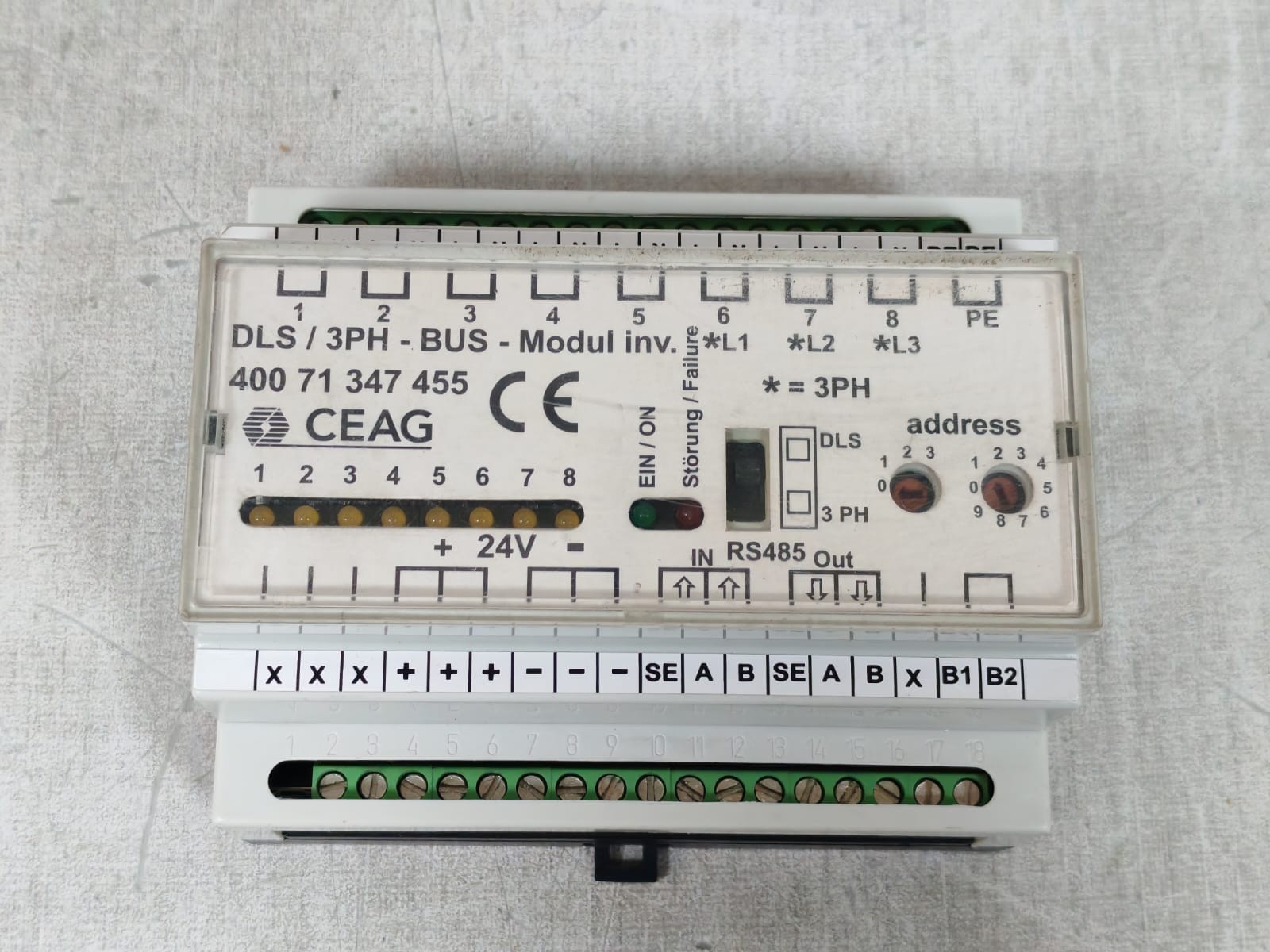 Cooper Crouse-Hinds DLS/3PH-BUS MODUL INV. COOPER CROUSE-HINDS DLS/3PH-BUS MODUL INV. 40071347455 AKT.&STAND:0 Z436_0 8