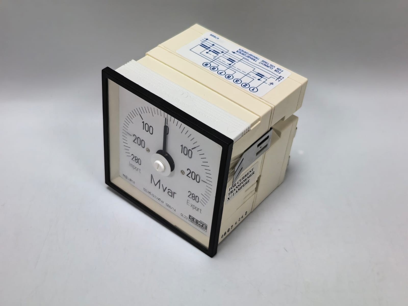 CEWE QL23 CEWE INSTRUMENTS QL23 ANALOG PANEL METER 280-0-280MVAR 10
