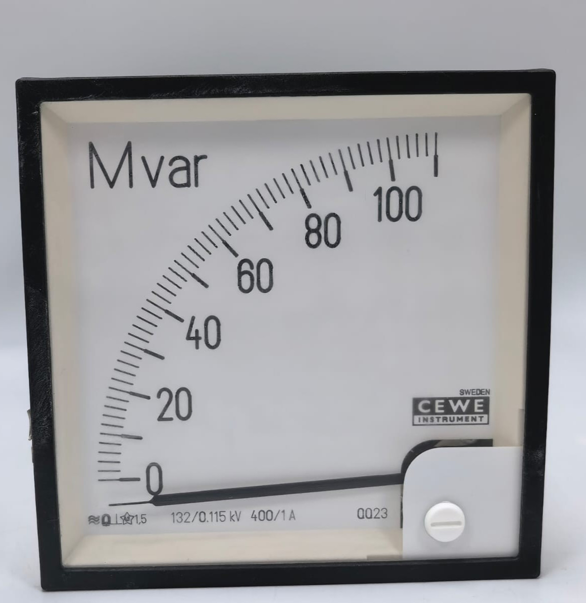 CEWE QQ23 CEWE INSTRUMENT QQ23 ANALOG PANEL METER 0-110MVAR 3