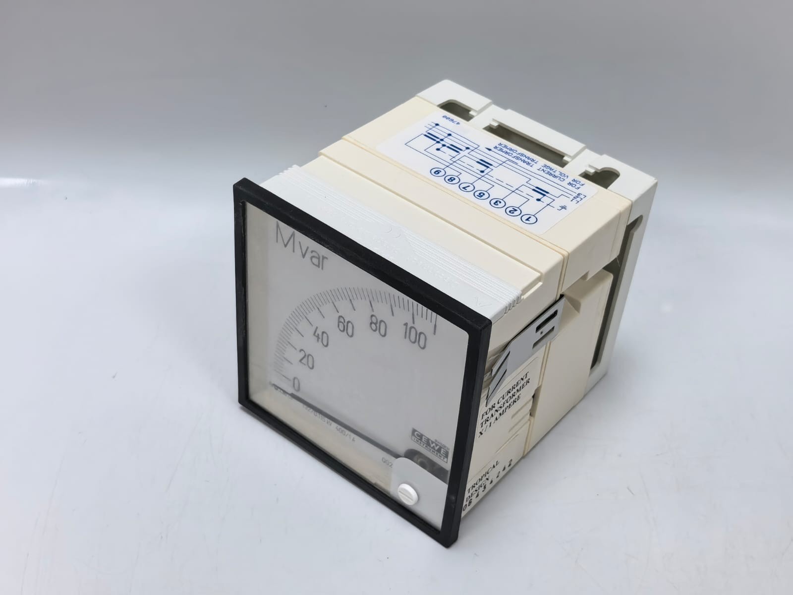 CEWE QQ23 CEWE INSTRUMENT QQ23 ANALOG PANEL METER 0-110MVAR 9