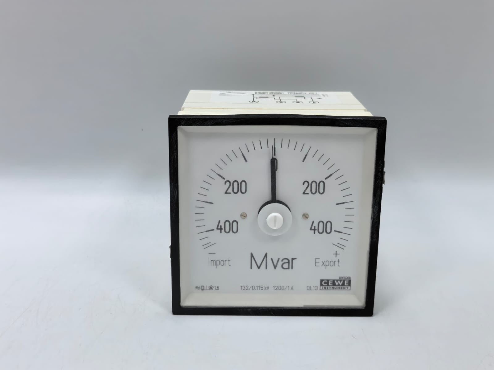 CEWE QL13 CEWE INSTRUMENTS QL13 ANALOG PANEL METER 450-0-450MVAR 2